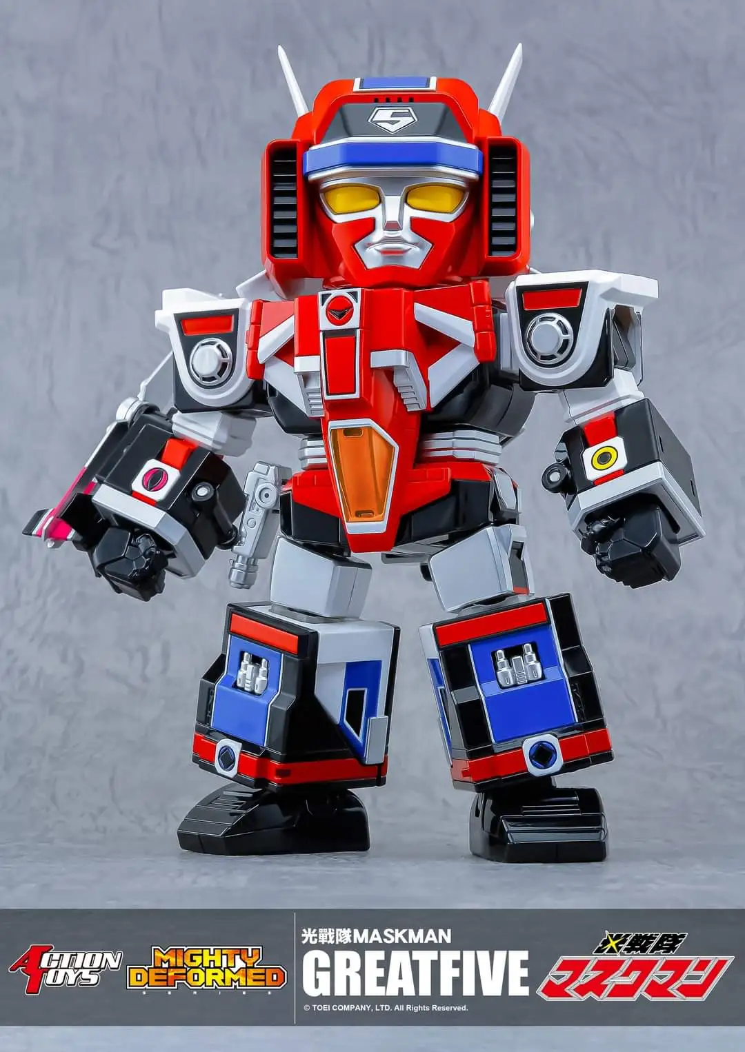 Action Toys Mighty Deformed Great Five - Maskman - Image 2
