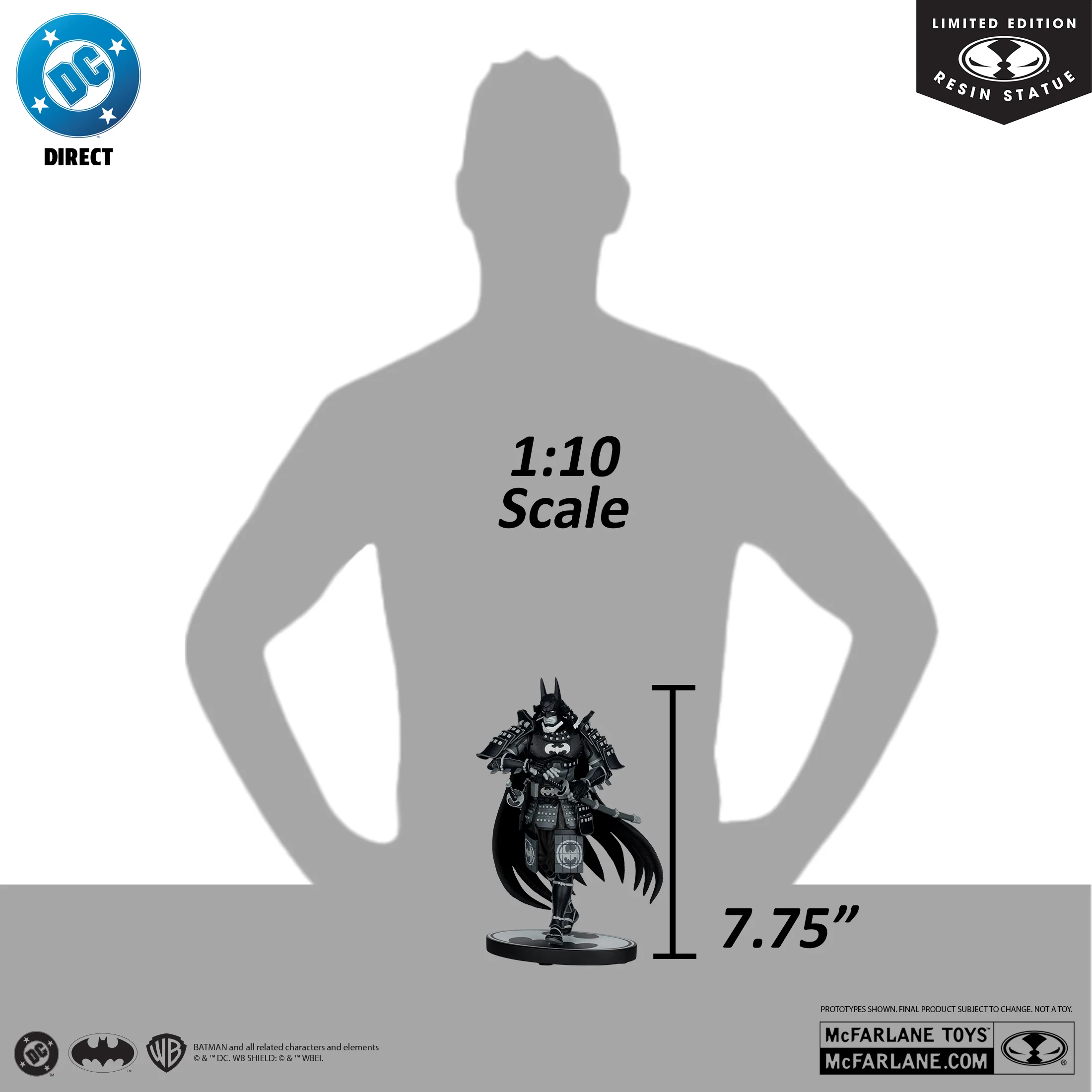 [PREORDER] Batman Black & White - Batman Ninja 1/10 Scale Statue - Image 4