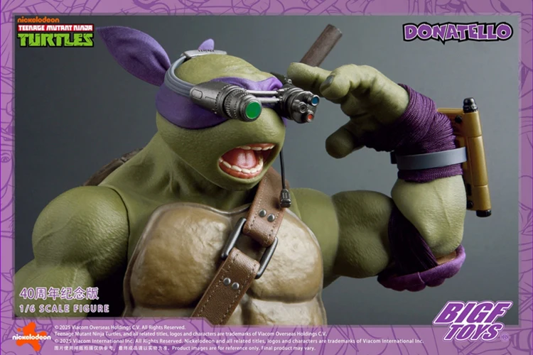[PREORDER] BIGF Toys Donatello 40th Anniversary 1/6 Scale Figure - Image 6