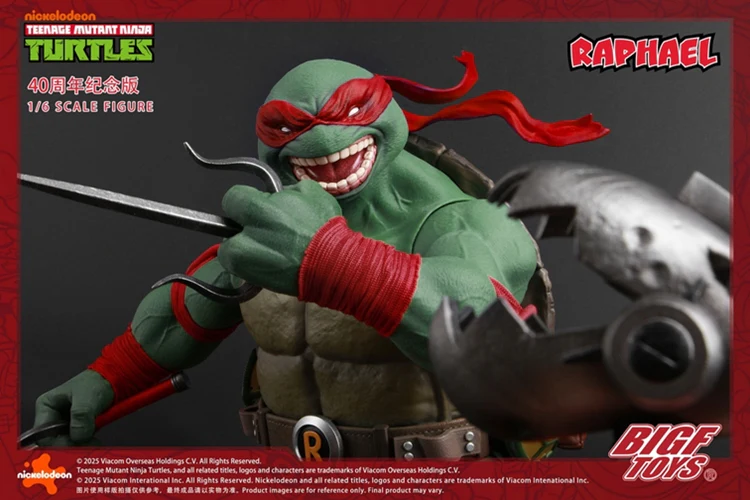 [PREORDER] BIGF Toys Raphael 40th Anniversary 1/6 Scale Figure - Image 6