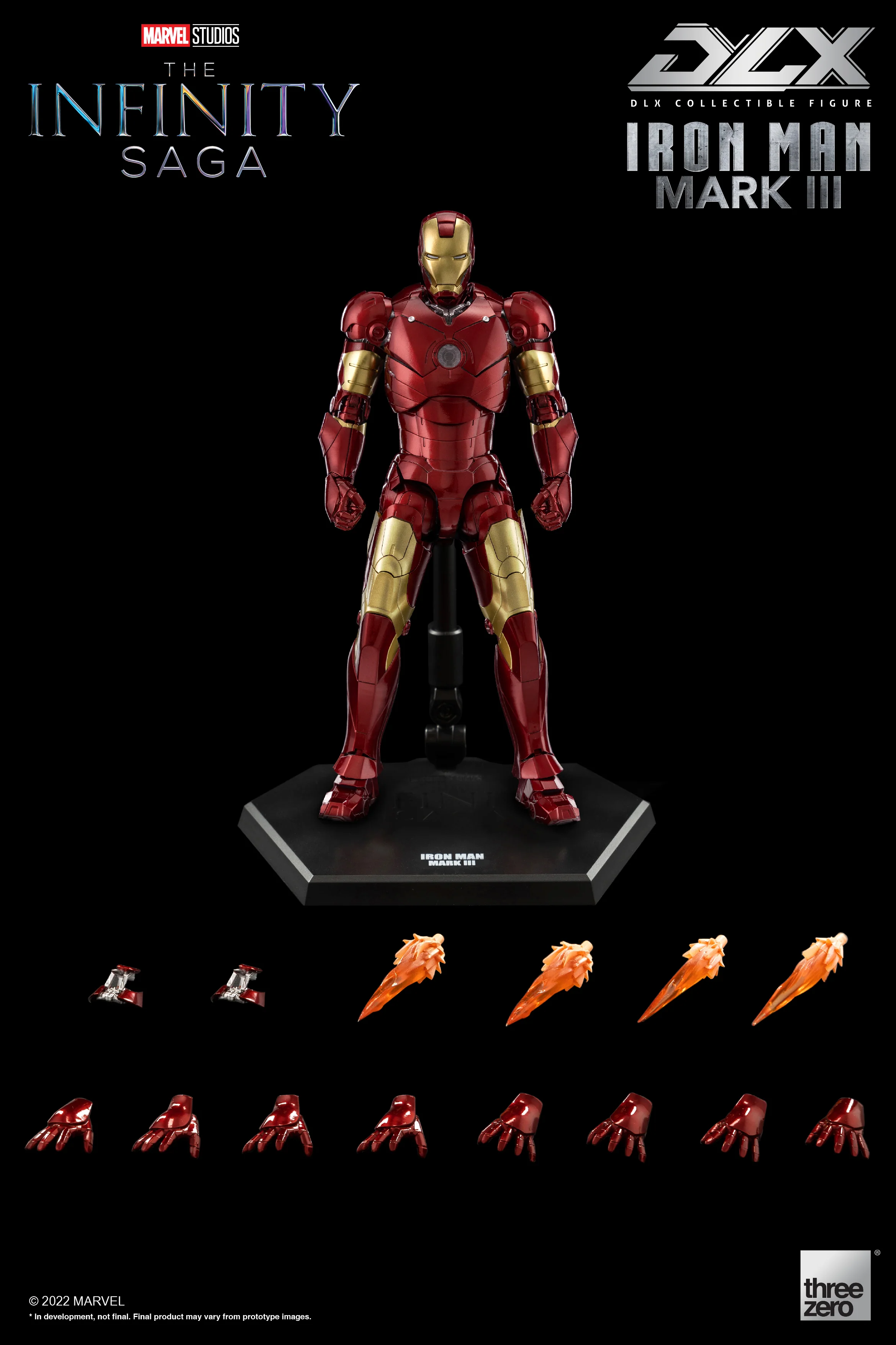 DLX Iron Man Mark III Infinity Saga 1/12 Scale Action Figure - Image 2