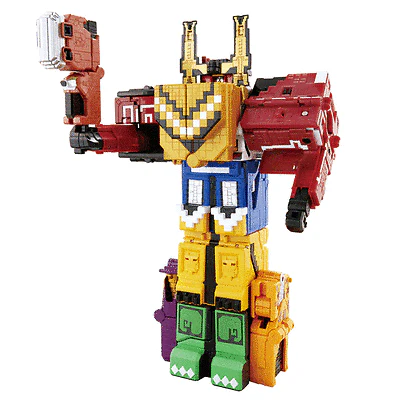 DX Cube Bear (Kuma) Axe Zyuoh Cube Mecha Zyuohger Power Rangers Zord - Image 4