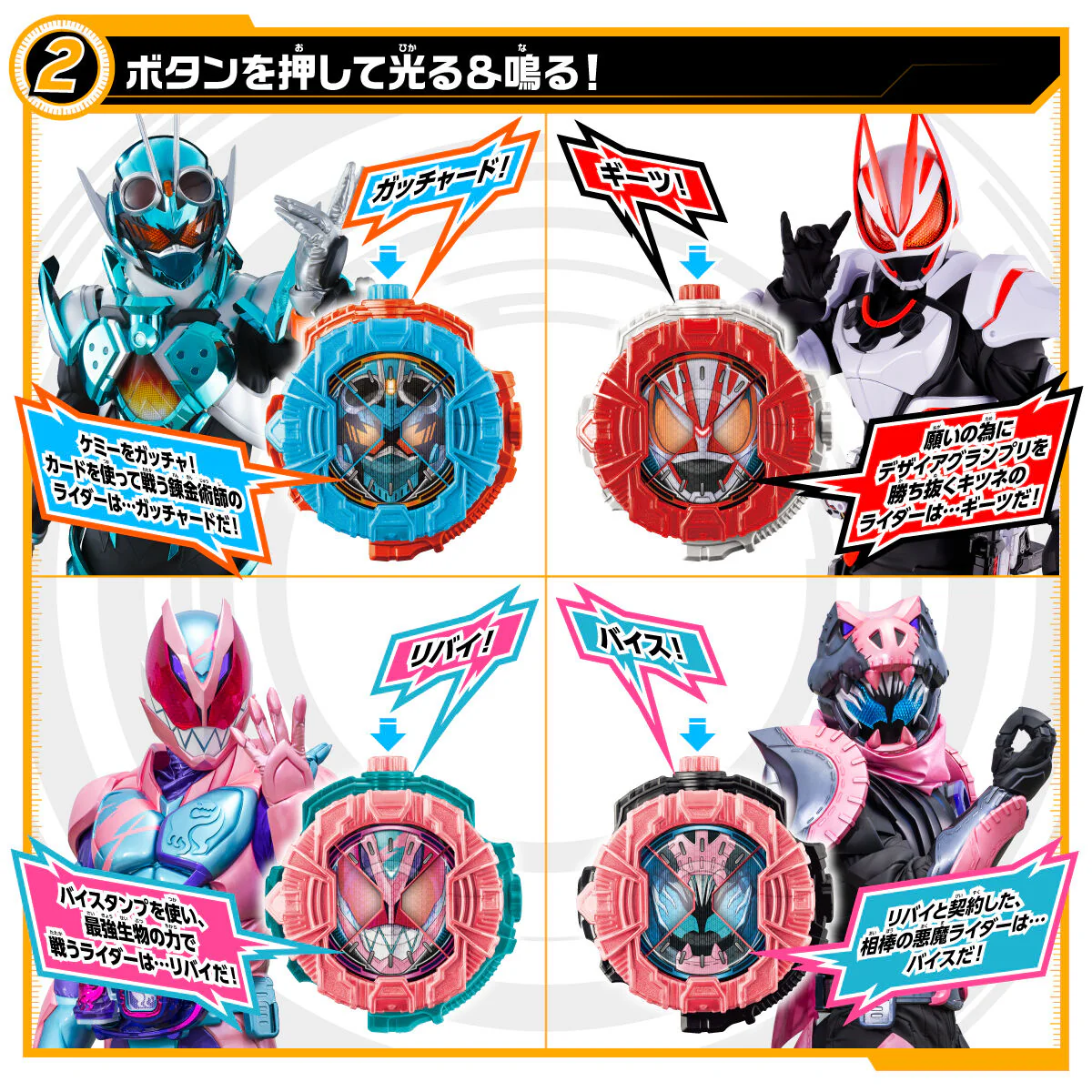 DX Gotchard, Geats & Revice Ridewatch Set - Image 8