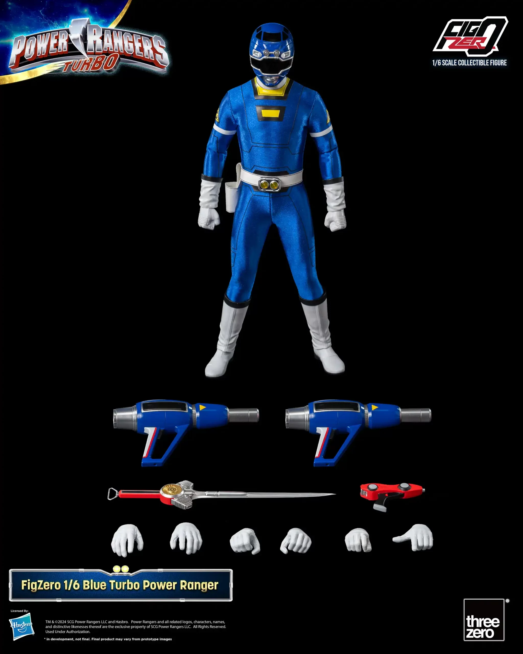 FigZero Blue Turbo Ranger - Power Rangers Turbo 1/6 Scale Figure - Image 8