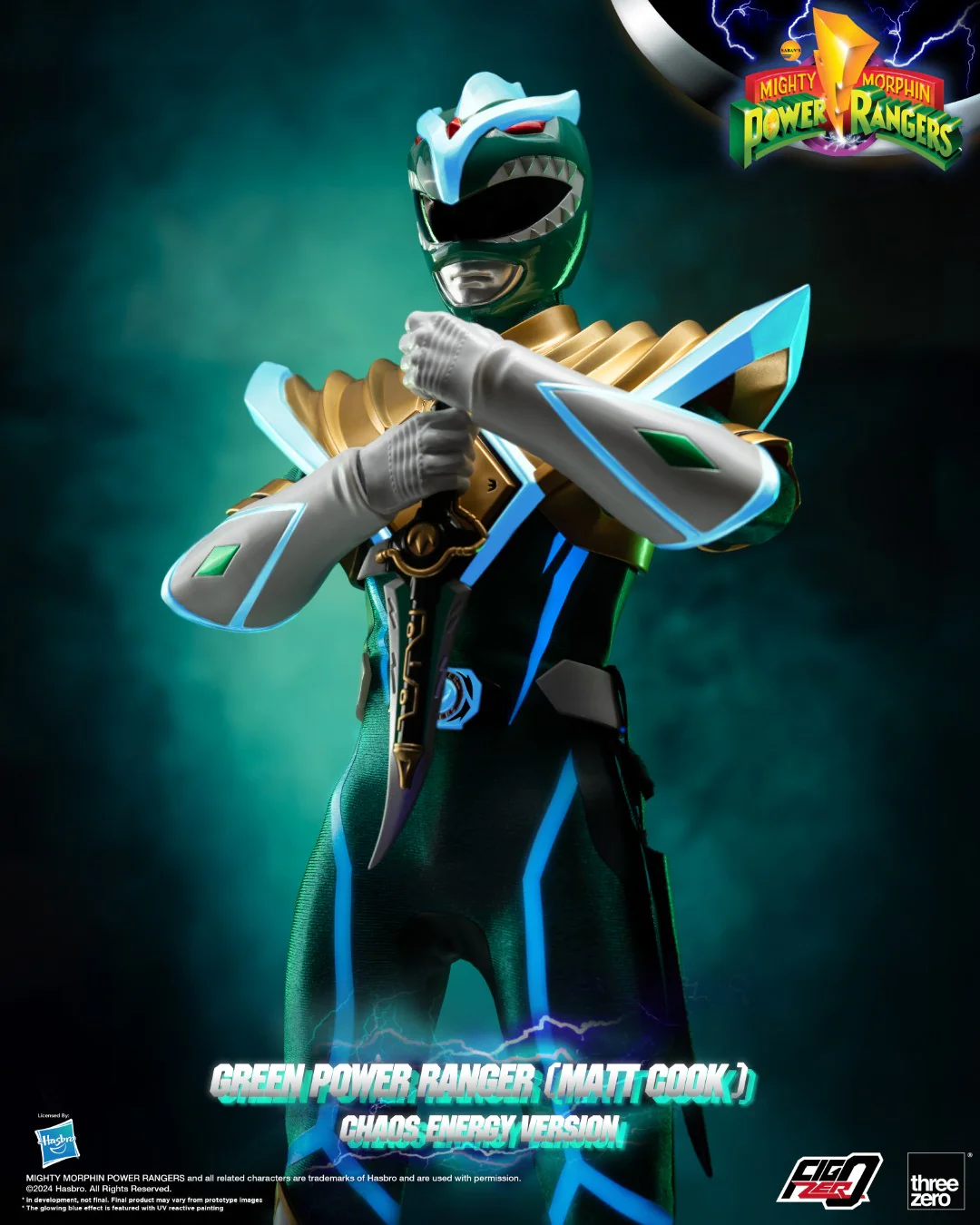 [PREORDER] FigZero Green Ranger (Matt Cook) Chaos Energy Version - Mighty Morphin Power Rangers