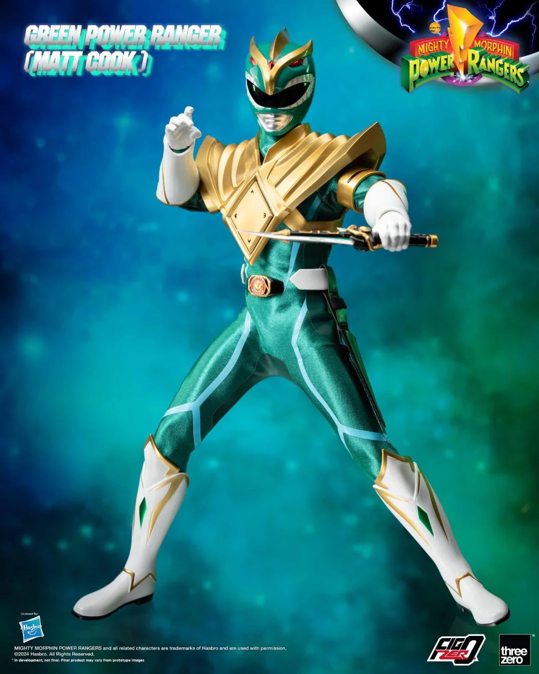 [PREORDER] FigZero Green Ranger (Matt Cook) Chaos Energy Version - Mighty Morphin Power Rangers - Image 10