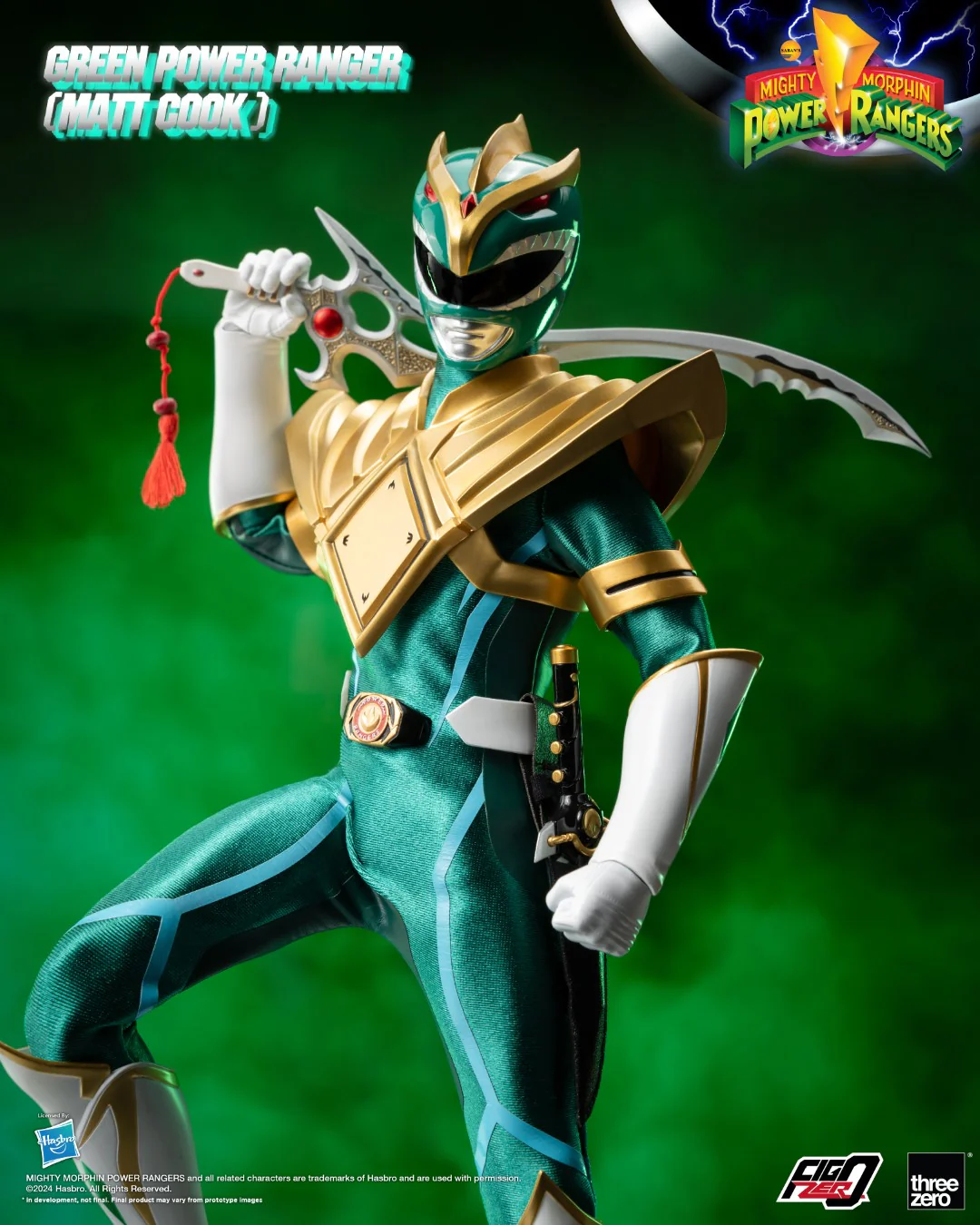 [PREORDER] FigZero Green Ranger (Matt Cook) Chaos Energy Version - Mighty Morphin Power Rangers - Image 12