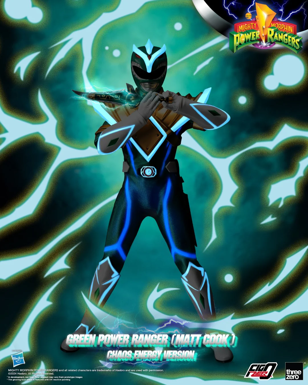 [PREORDER] FigZero Green Ranger (Matt Cook) Chaos Energy Version - Mighty Morphin Power Rangers - Image 2