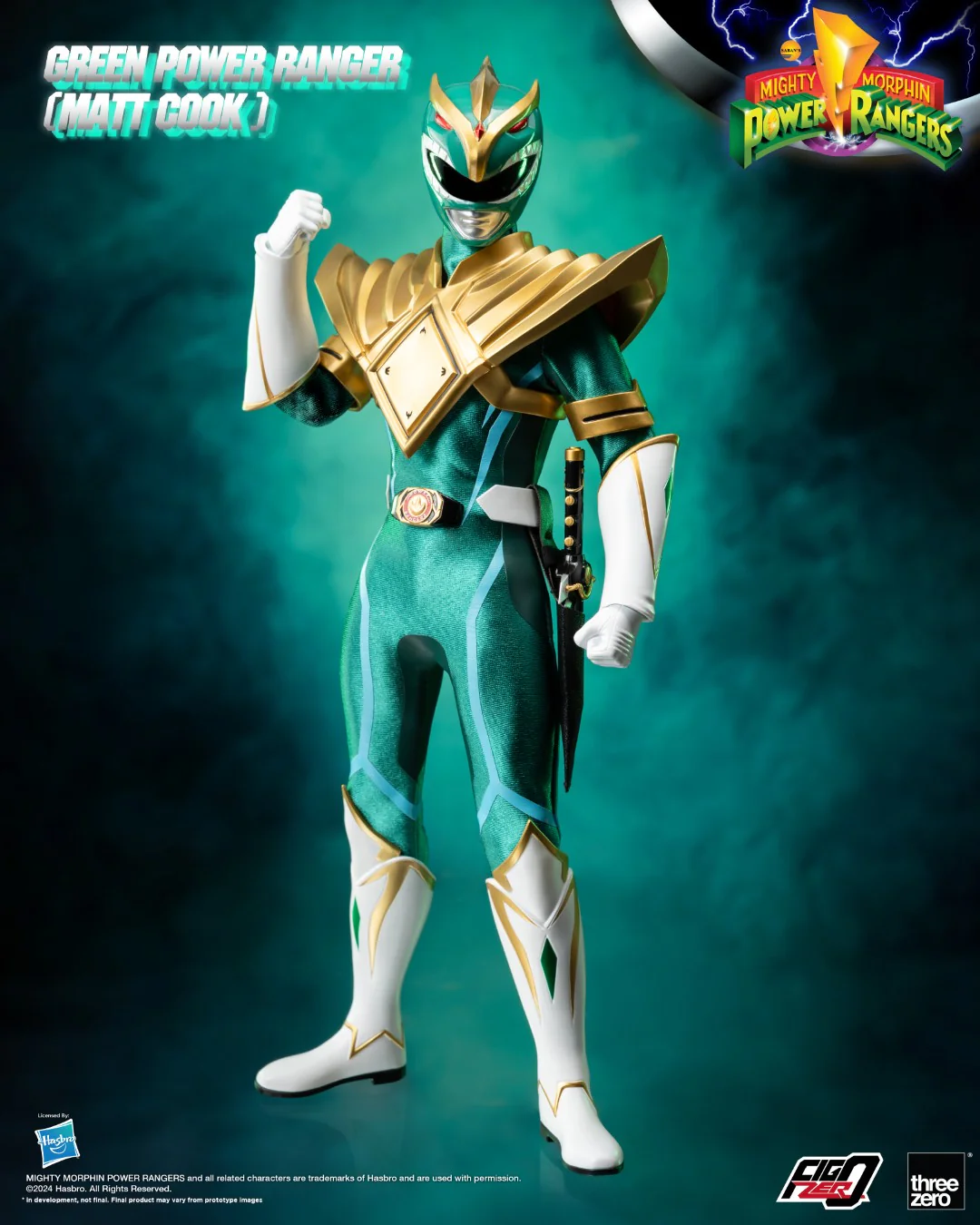 [PREORDER] FigZero Green Ranger (Matt Cook) Chaos Energy Version - Mighty Morphin Power Rangers - Image 4