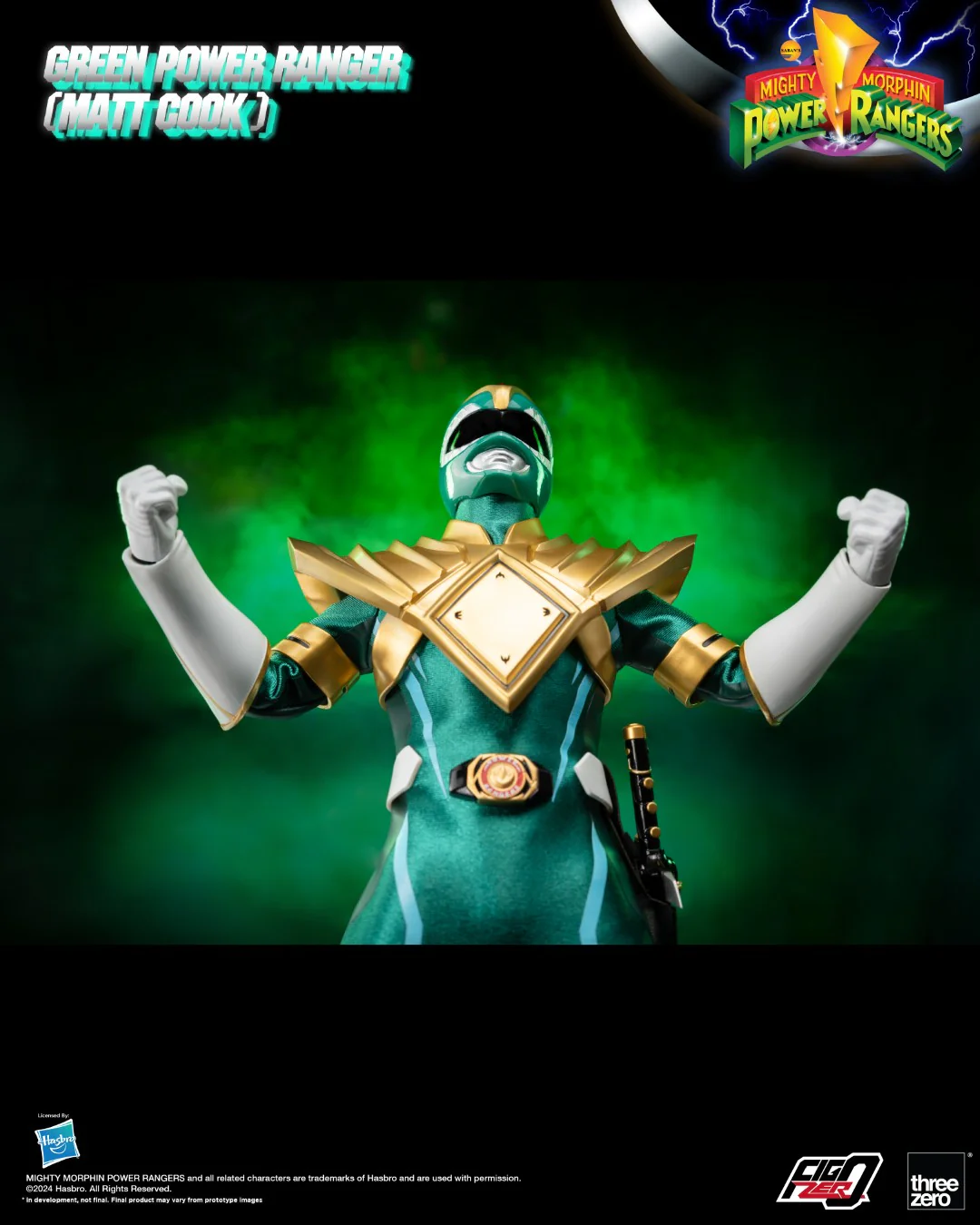 [PREORDER] FigZero Green Ranger (Matt Cook) Chaos Energy Version - Mighty Morphin Power Rangers - Image 5