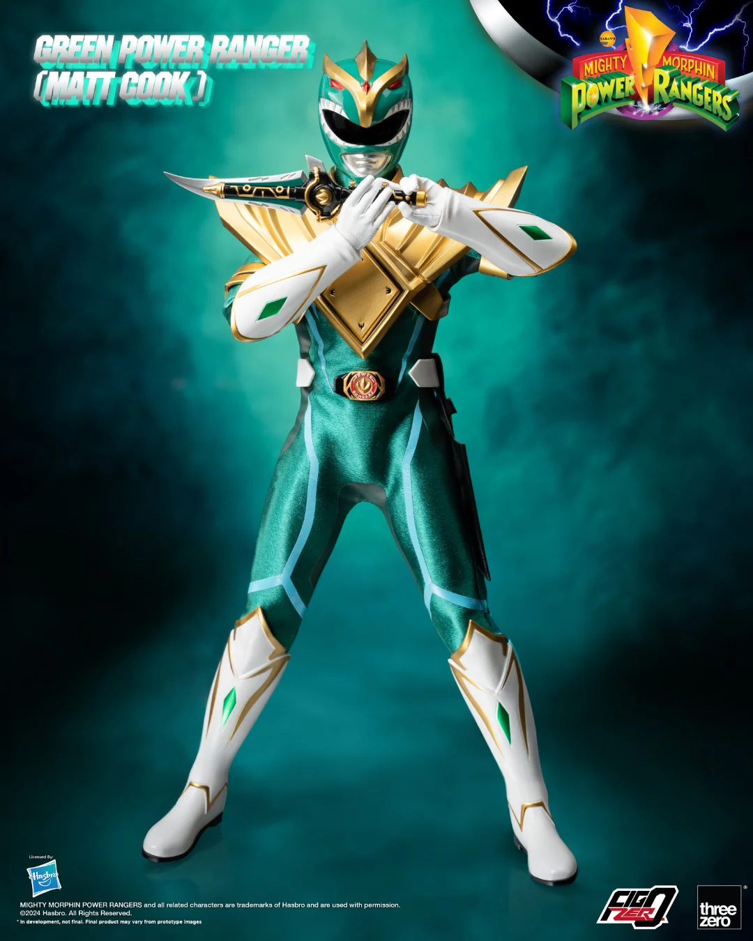 [PREORDER] FigZero Green Ranger (Matt Cook) Chaos Energy Version - Mighty Morphin Power Rangers - Image 6