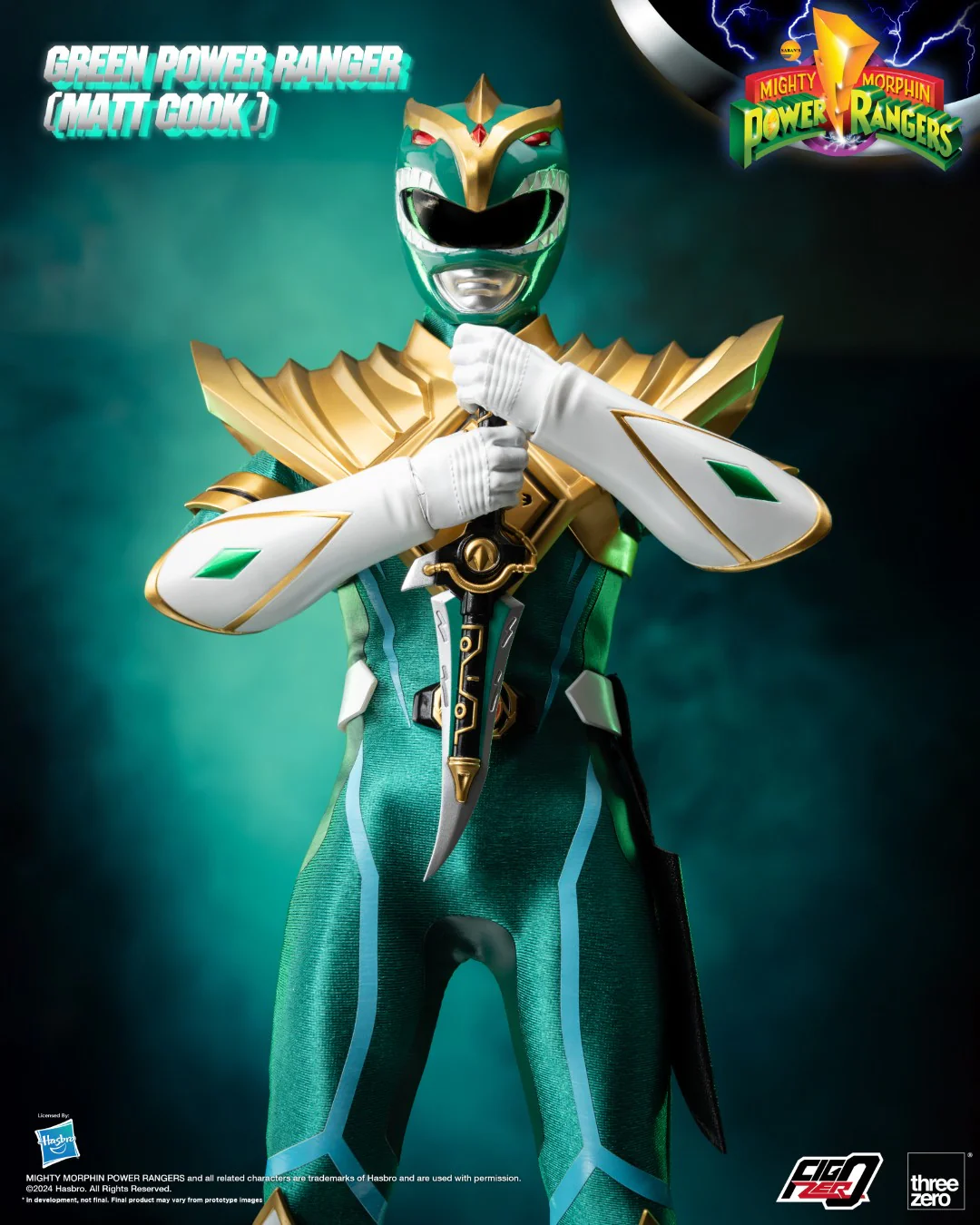 [PREORDER] FigZero Green Ranger (Matt Cook) Chaos Energy Version - Mighty Morphin Power Rangers - Image 7