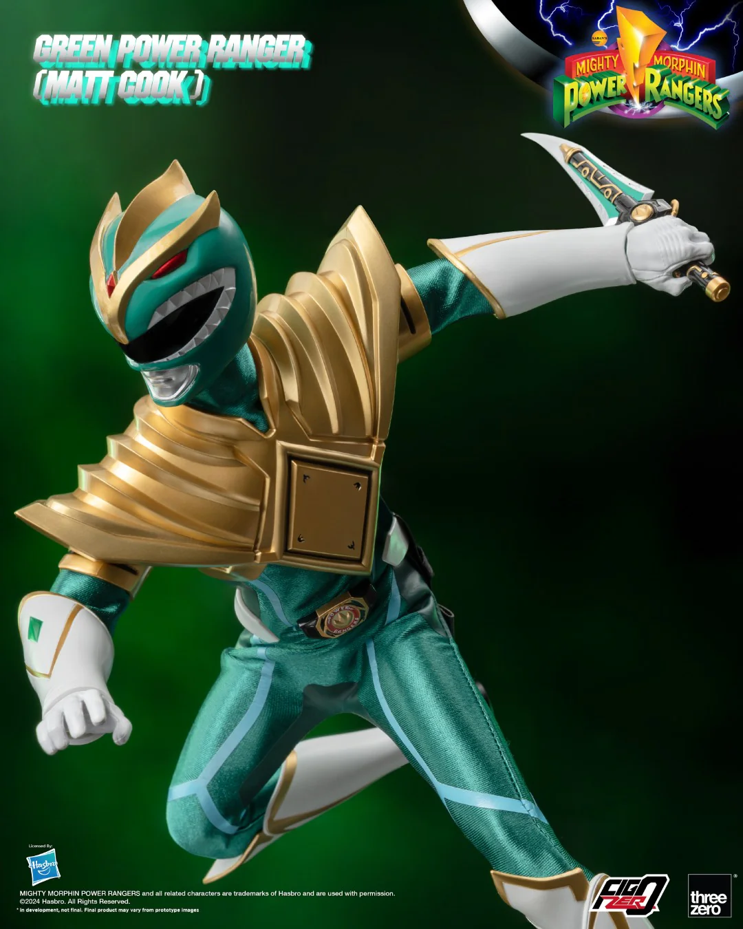 [PREORDER] FigZero Green Ranger (Matt Cook) Chaos Energy Version - Mighty Morphin Power Rangers - Image 9