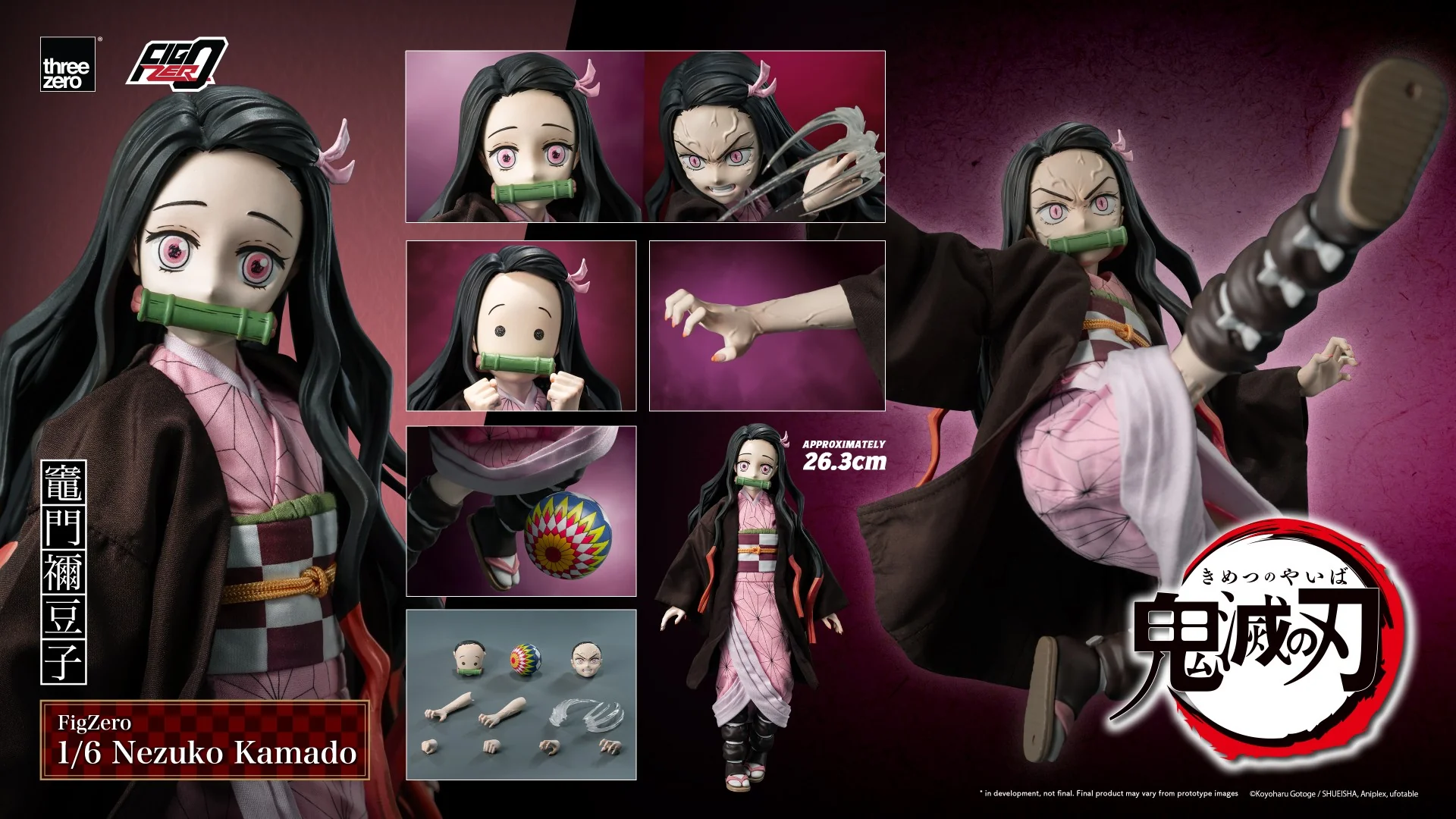 [PREORDER] Figzero Nezuko Kamado Demon Slayer 1/6 Scale Action Figure - Image 17