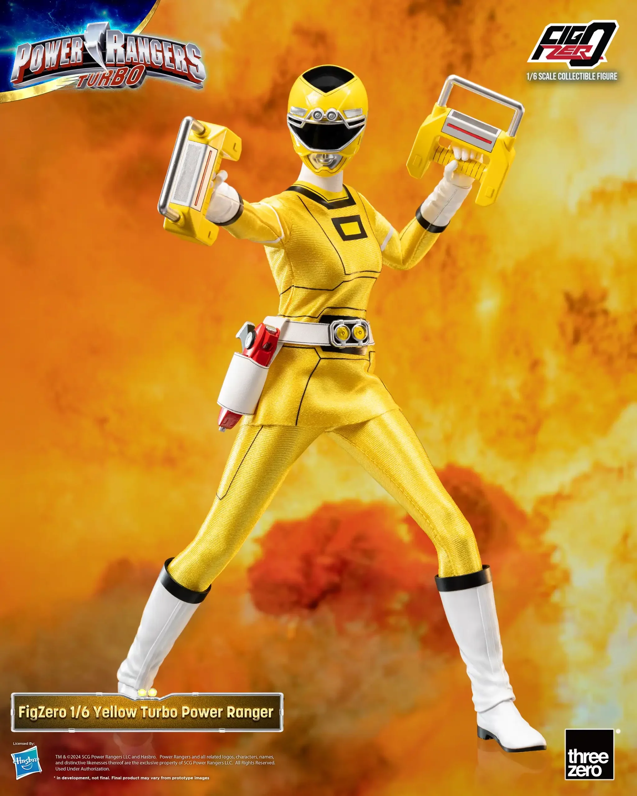 FigZero Yellow Turbo Ranger - Power Rangers Turbo 1/6 Scale Figure - Image 2