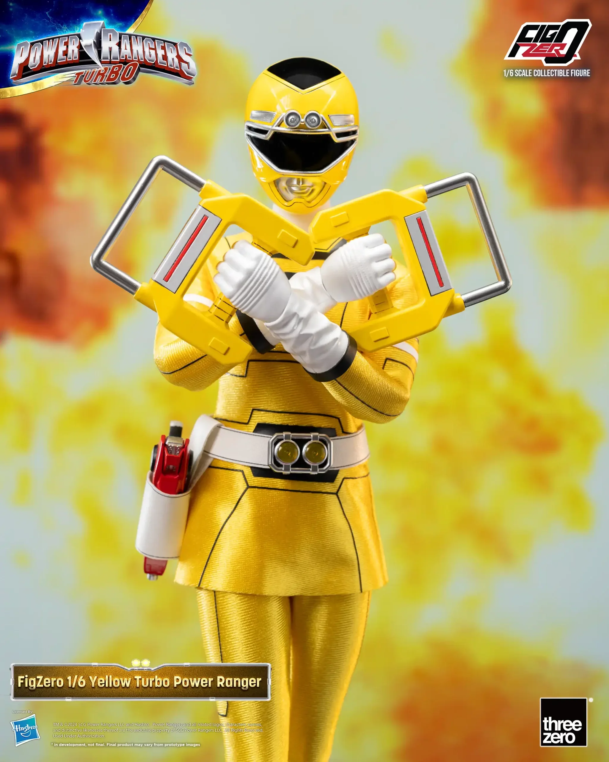 FigZero Yellow Turbo Ranger - Power Rangers Turbo 1/6 Scale Figure - Image 4