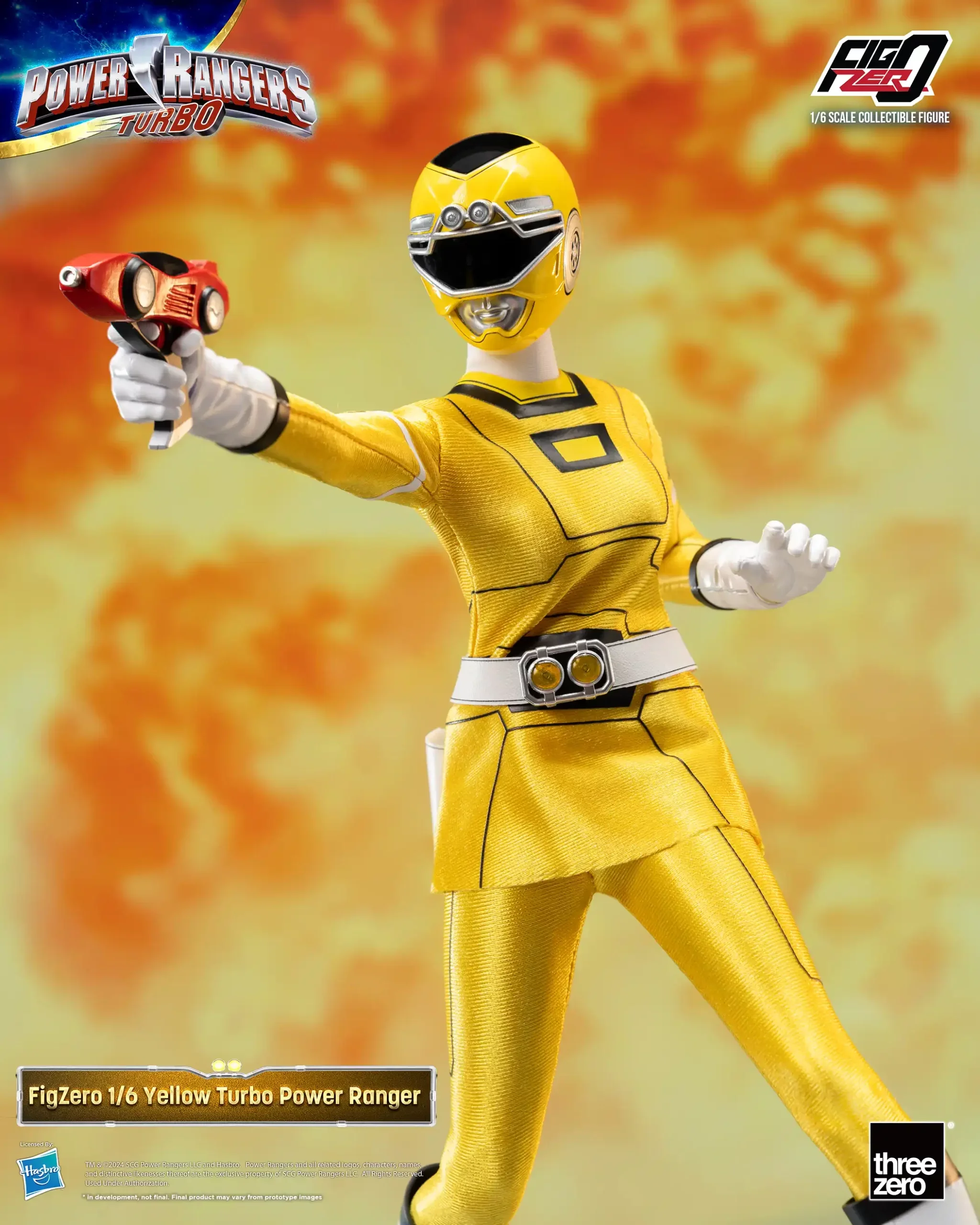 FigZero Yellow Turbo Ranger - Power Rangers Turbo 1/6 Scale Figure - Image 5