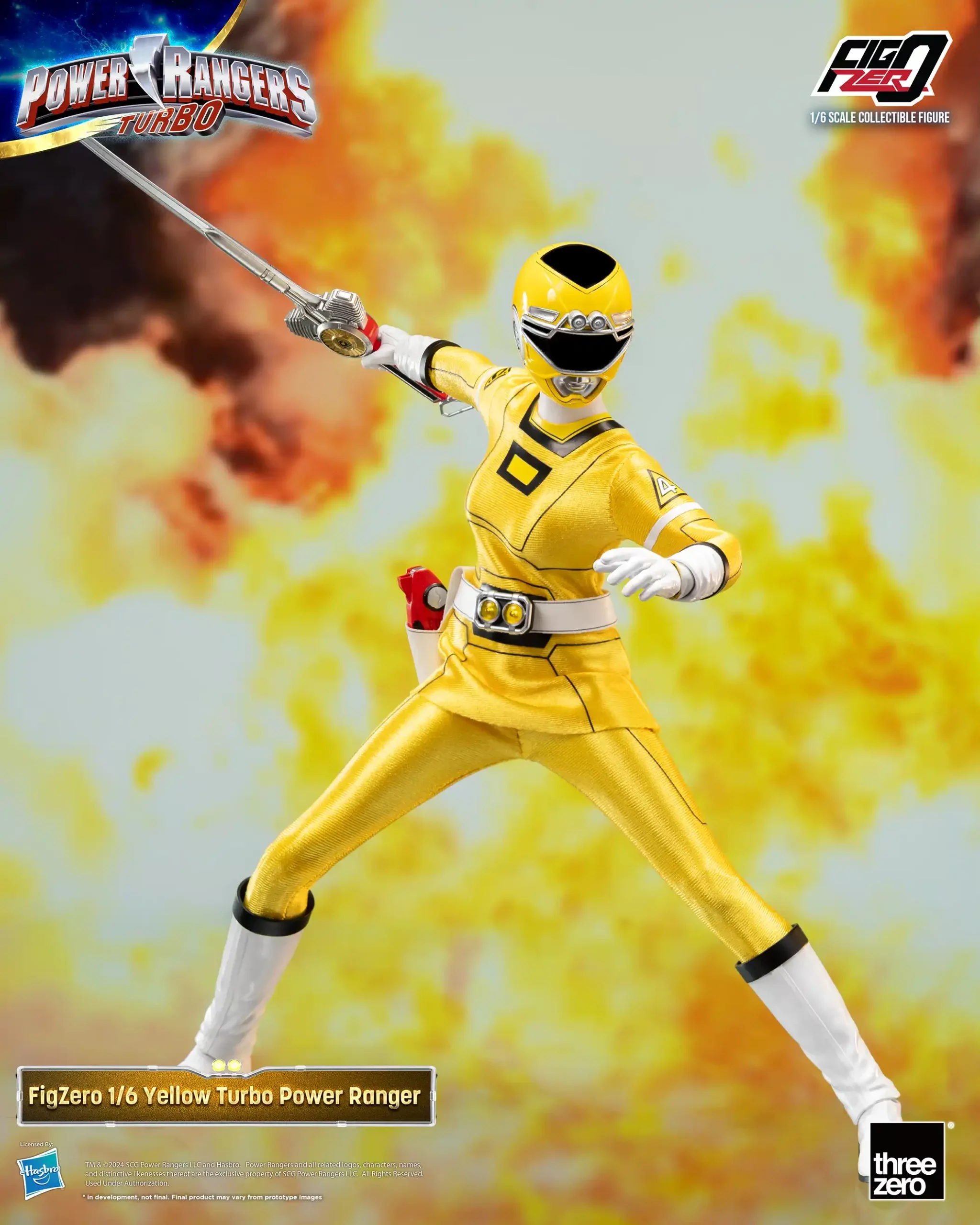 FigZero Yellow Turbo Ranger - Power Rangers Turbo 1/6 Scale Figure - Image 6