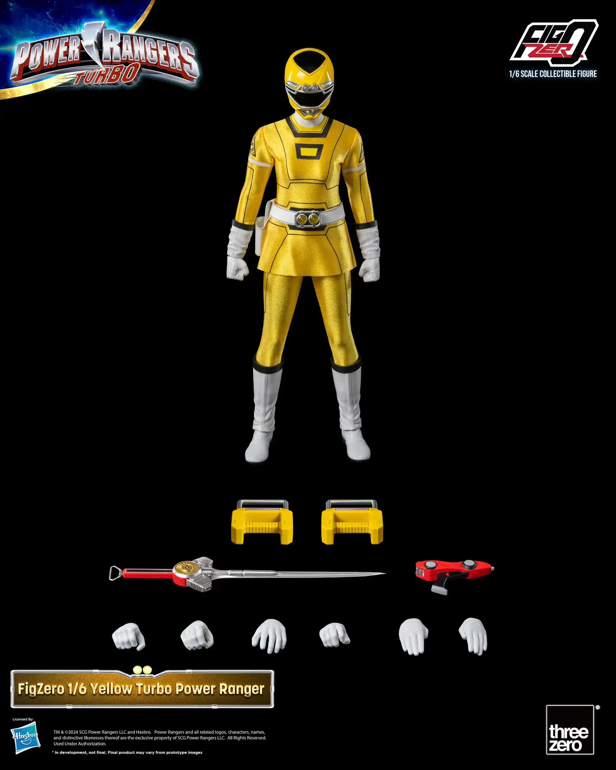 FigZero Yellow Turbo Ranger - Power Rangers Turbo 1/6 Scale Figure - Image 8