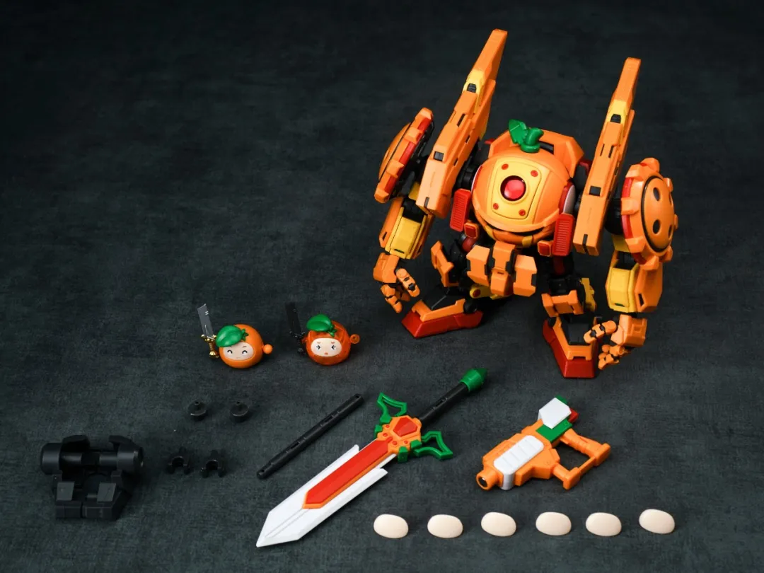 Fruity Robo FR-03 Orange Battle Robo Model Kit - Image 6