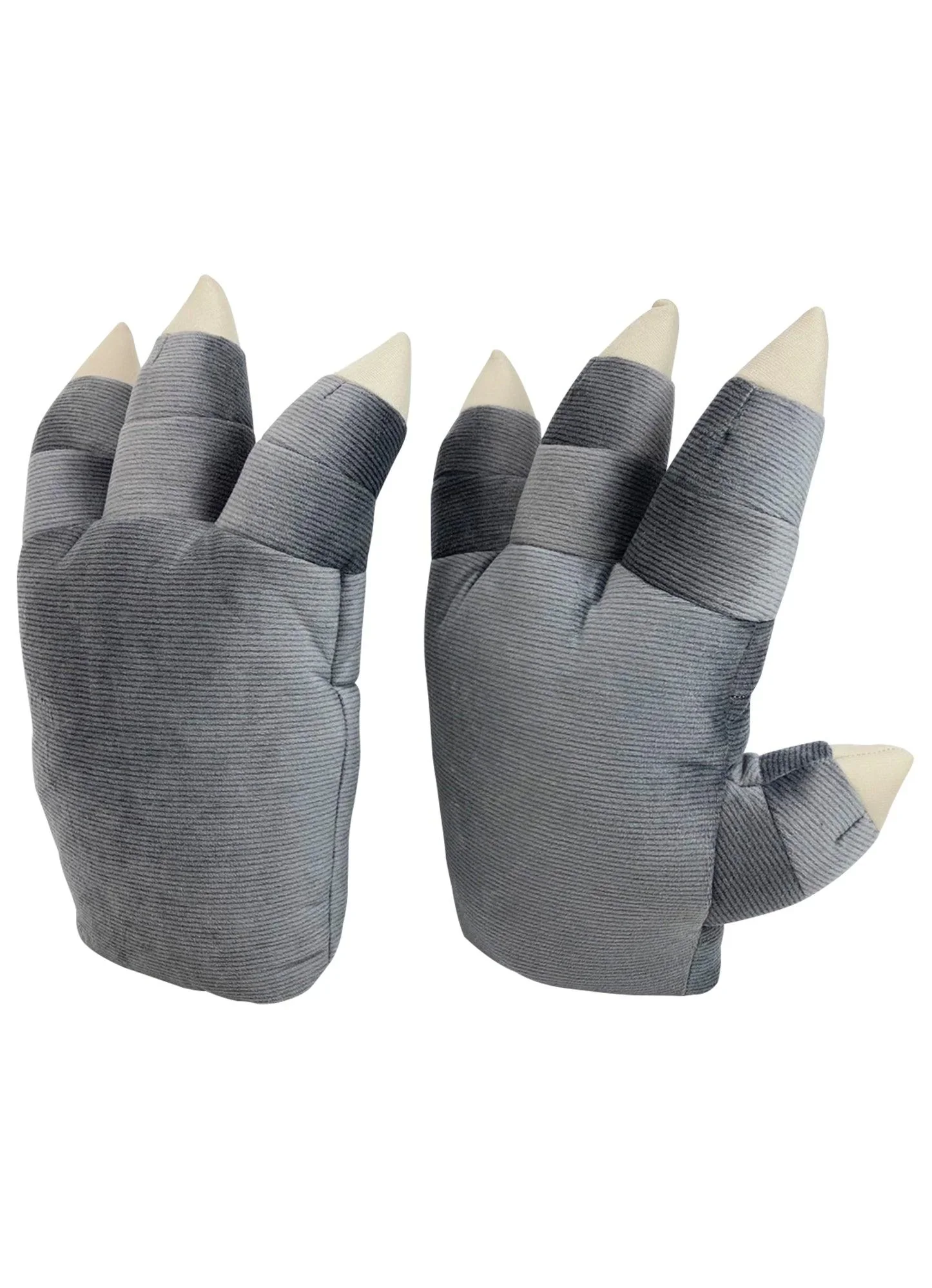 Godzilla Gray Claws Plush Gloves - Image 4