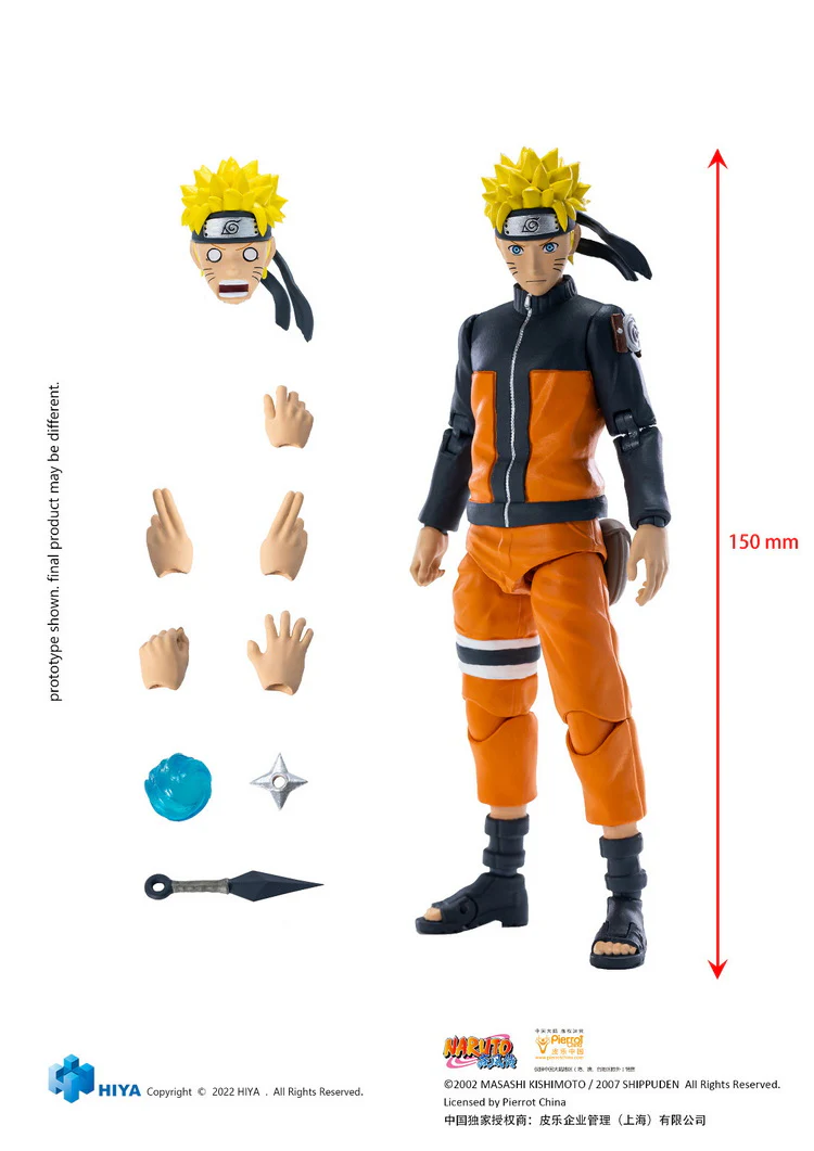 HIYA Toys Exquisite Basic Naruto 1/12 Naruto Uzumaki - Image 6