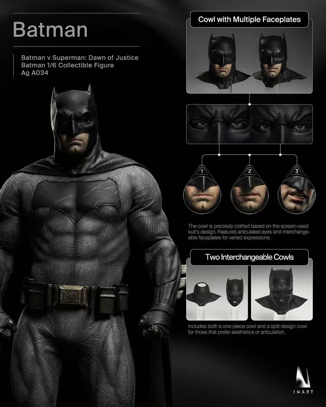 [PREORDER] INART Batman - BVS: Dawn of Justice 1/6 Collectible Figure - Image 6