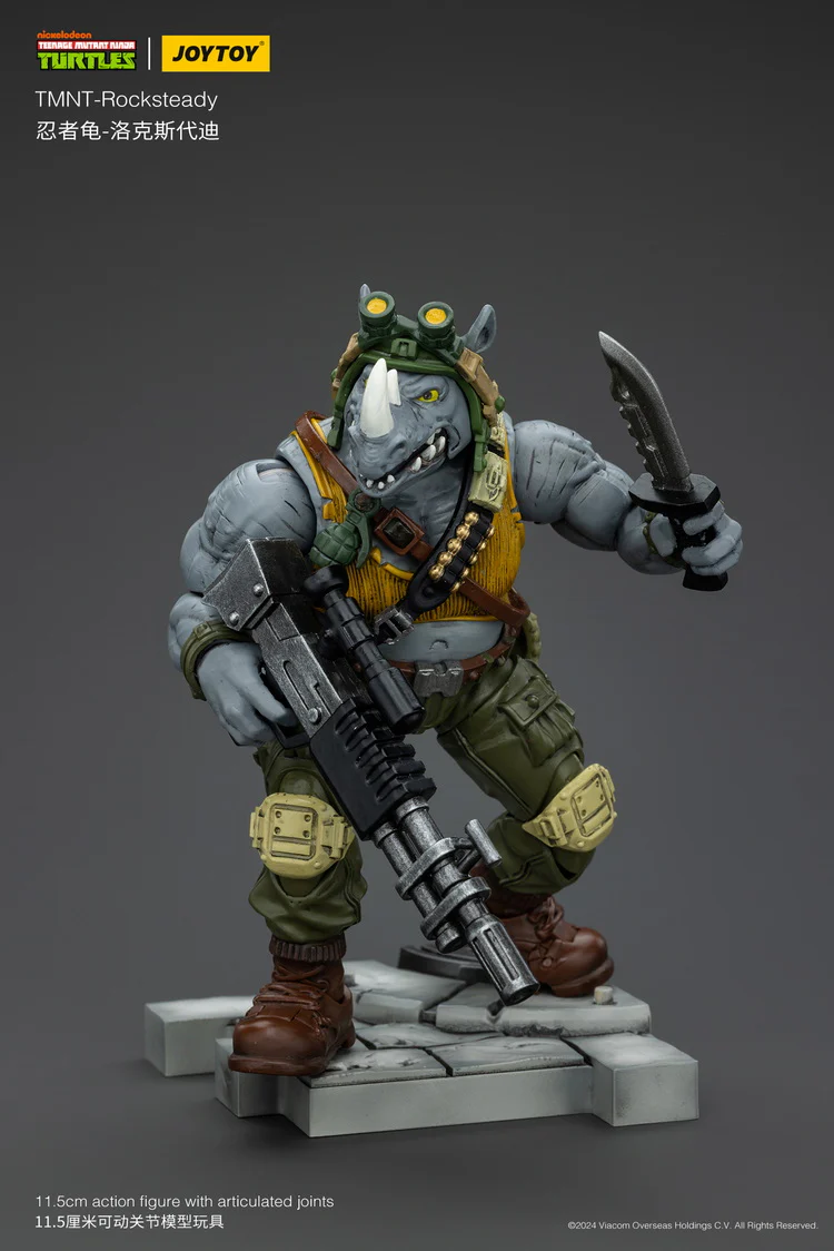 [PREORDER] JoyToy TMNT Rocksteady 1/18 Scale Figure - Image 11