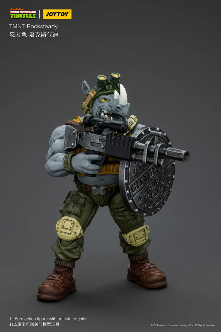 [PREORDER] JoyToy TMNT Rocksteady 1/18 Scale Figure - Image 4