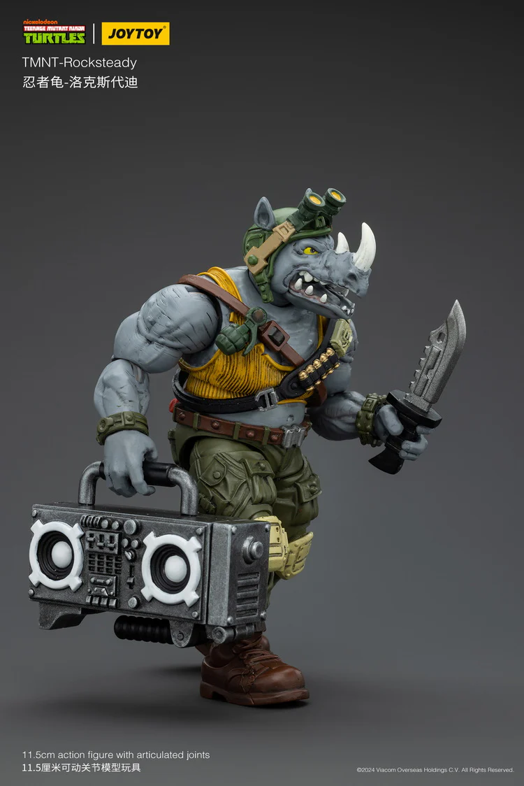 [PREORDER] JoyToy TMNT Rocksteady 1/18 Scale Figure - Image 9