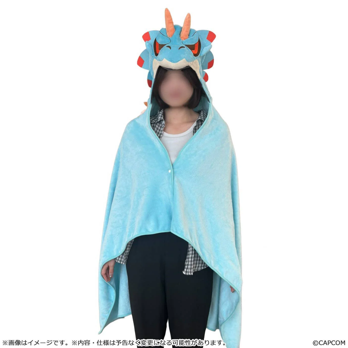 [PREORDER] Lagiacrus MonDefo Fuwafuwa Poncho - Monster Hunter Wilds - Image 3