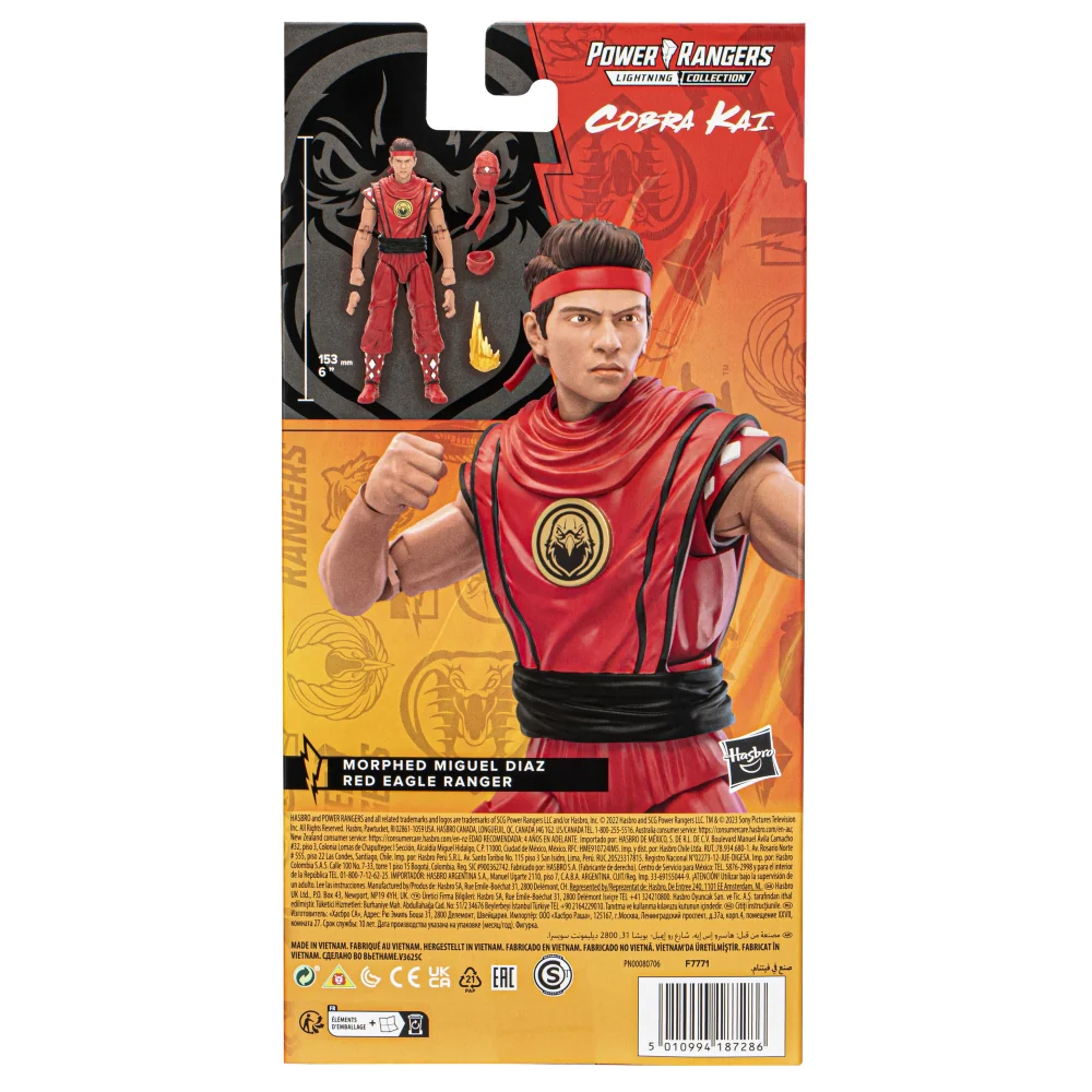 Lightning Collection Cobra Kai Miguel Diaz Morphed Red Eagle Ranger - Image 7