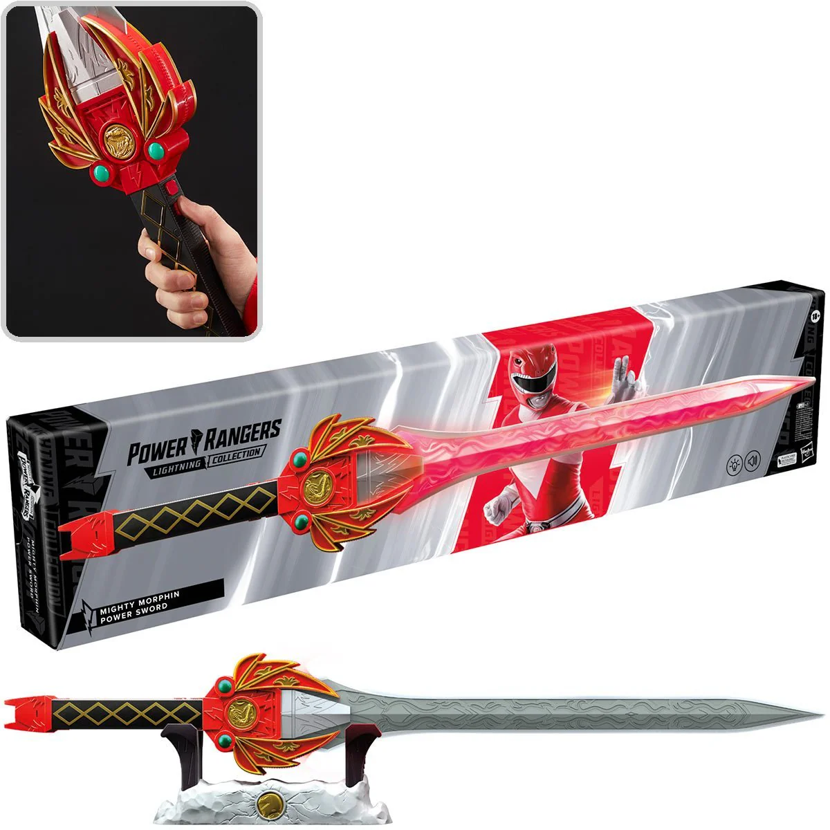 Lightning Collection Mighty Morphin Red Ranger Power Sword - Image 2