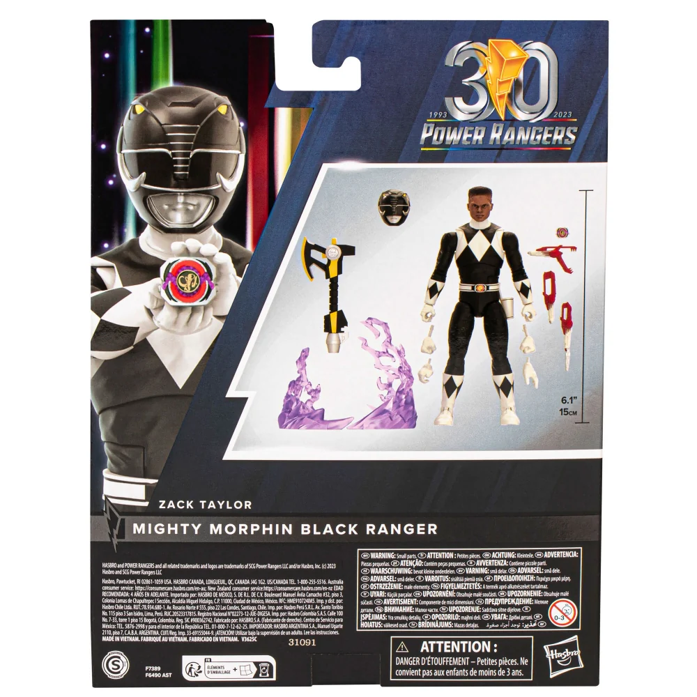 Lightning Collection Remastered Mighty Morphin Black Ranger - Image 4