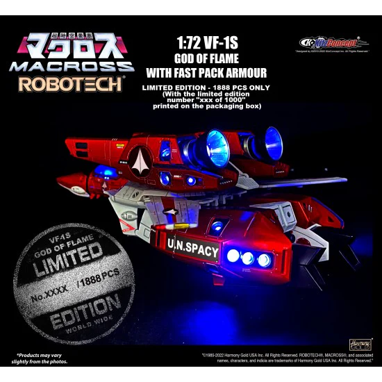 Macross 1/72 VF-1S God of Flame w/ Fast Pack Armor - KitzConcept - Image 2