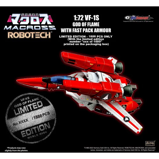 Macross 1/72 VF-1S God of Flame w/ Fast Pack Armor - KitzConcept - Image 3