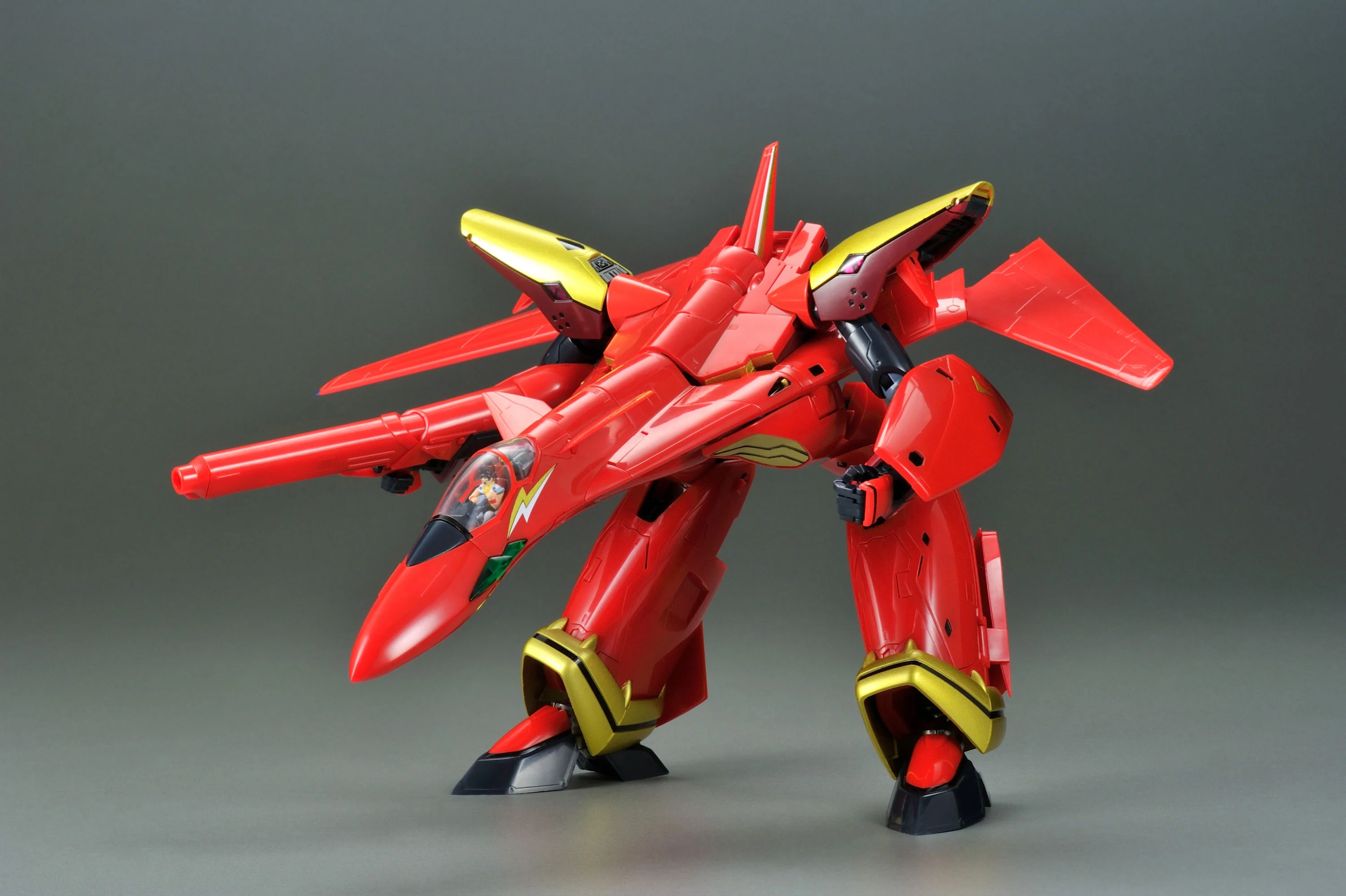 Macross 7 1/60 Perfect Trance VF-19 Custom Nekki Basara w/ Sound Booster (Reissue) - Image 7