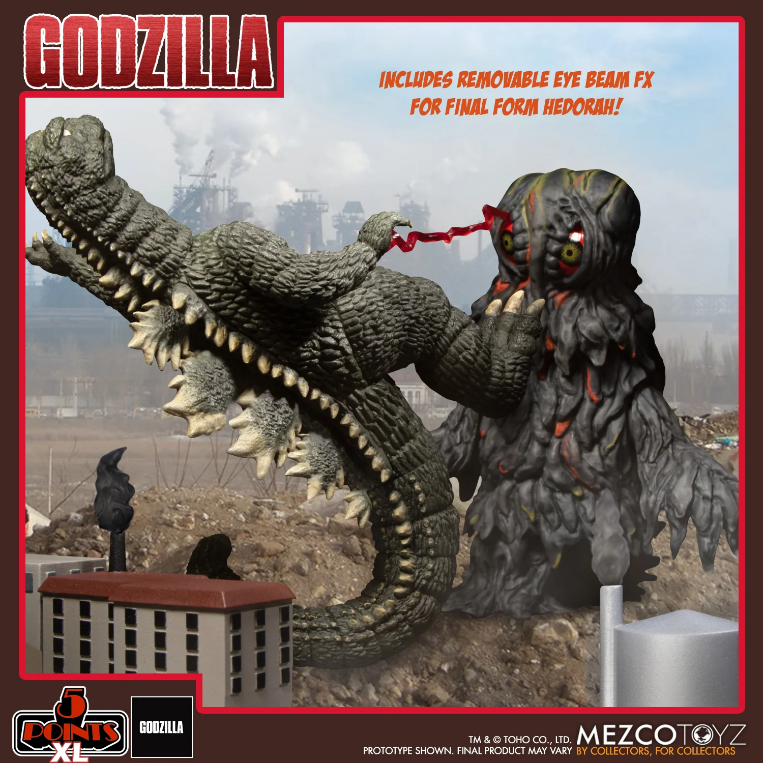 Mezco 5 Points XL Godzilla vs Hedorah Box Set - Image 3