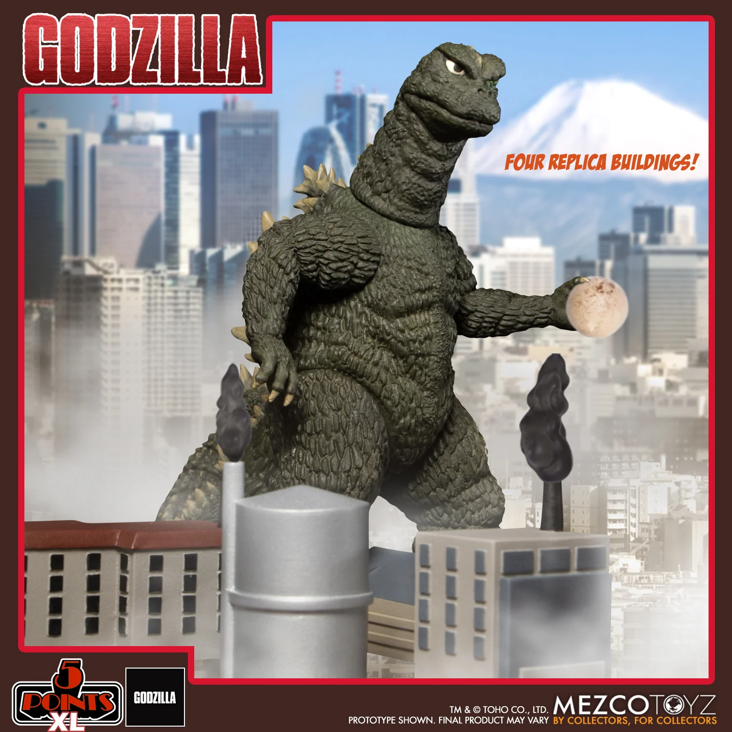 Mezco 5 Points XL Godzilla vs Hedorah Box Set - Image 6