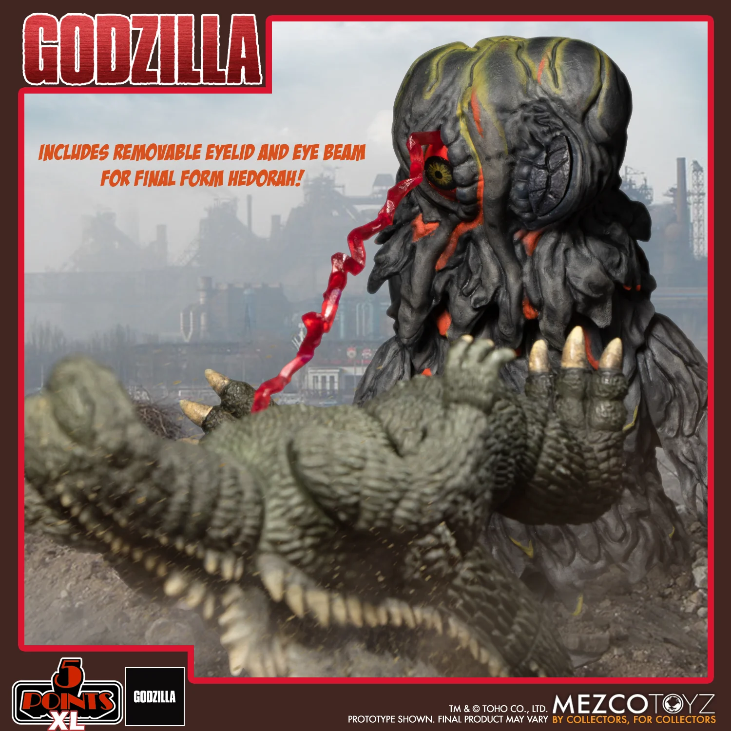 Mezco 5 Points XL Godzilla vs Hedorah Box Set - Image 7
