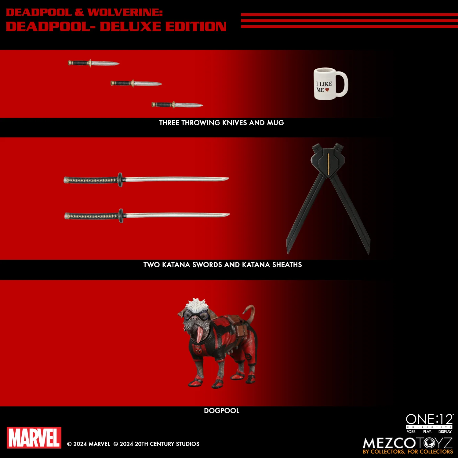 Mezco One:12 Collective Deadpool DLX Action Figure - Deadpool & Wolverine - Image 7