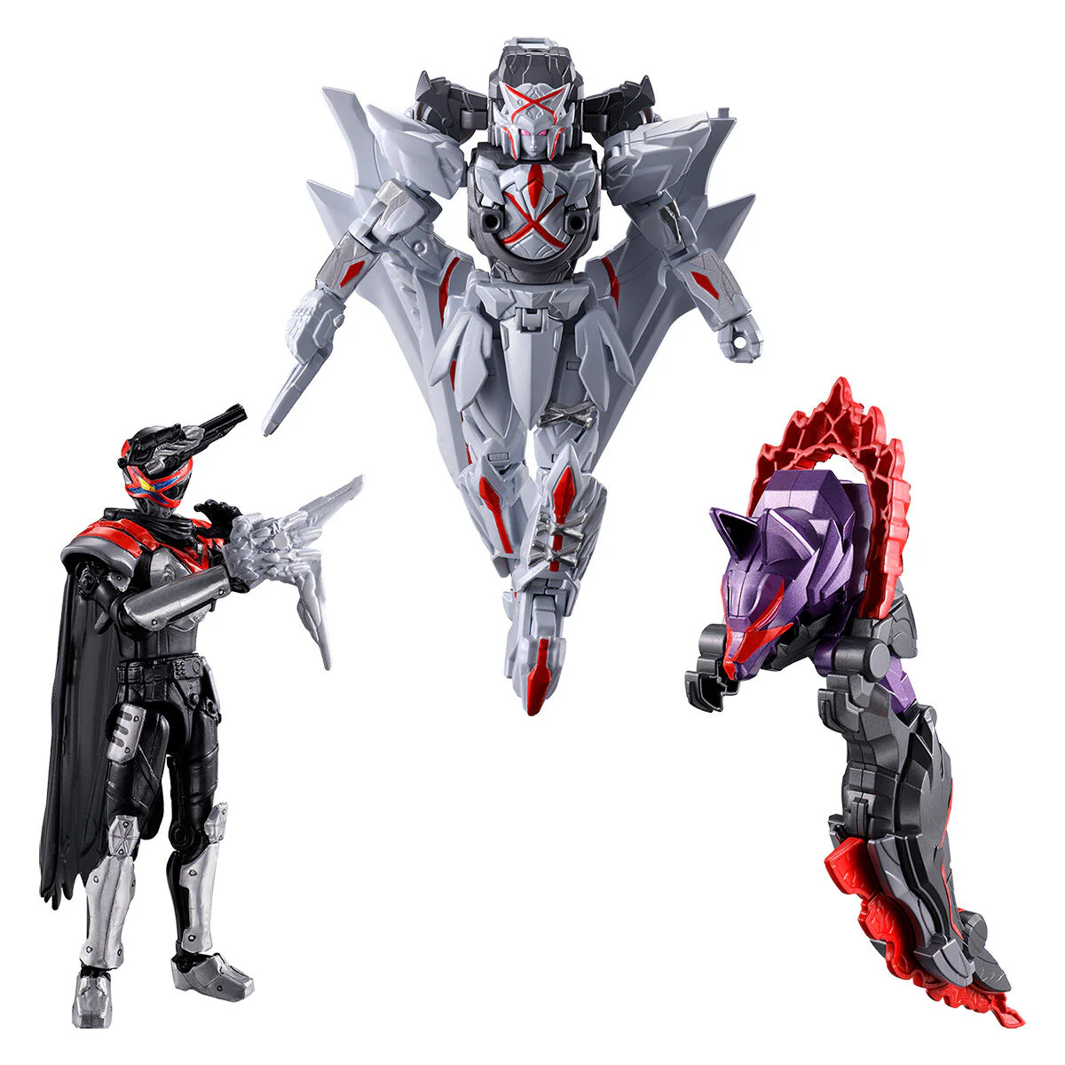 Minipla Tega June, Dark Wolf Decalibur 50 & YUDO Garyudo Set