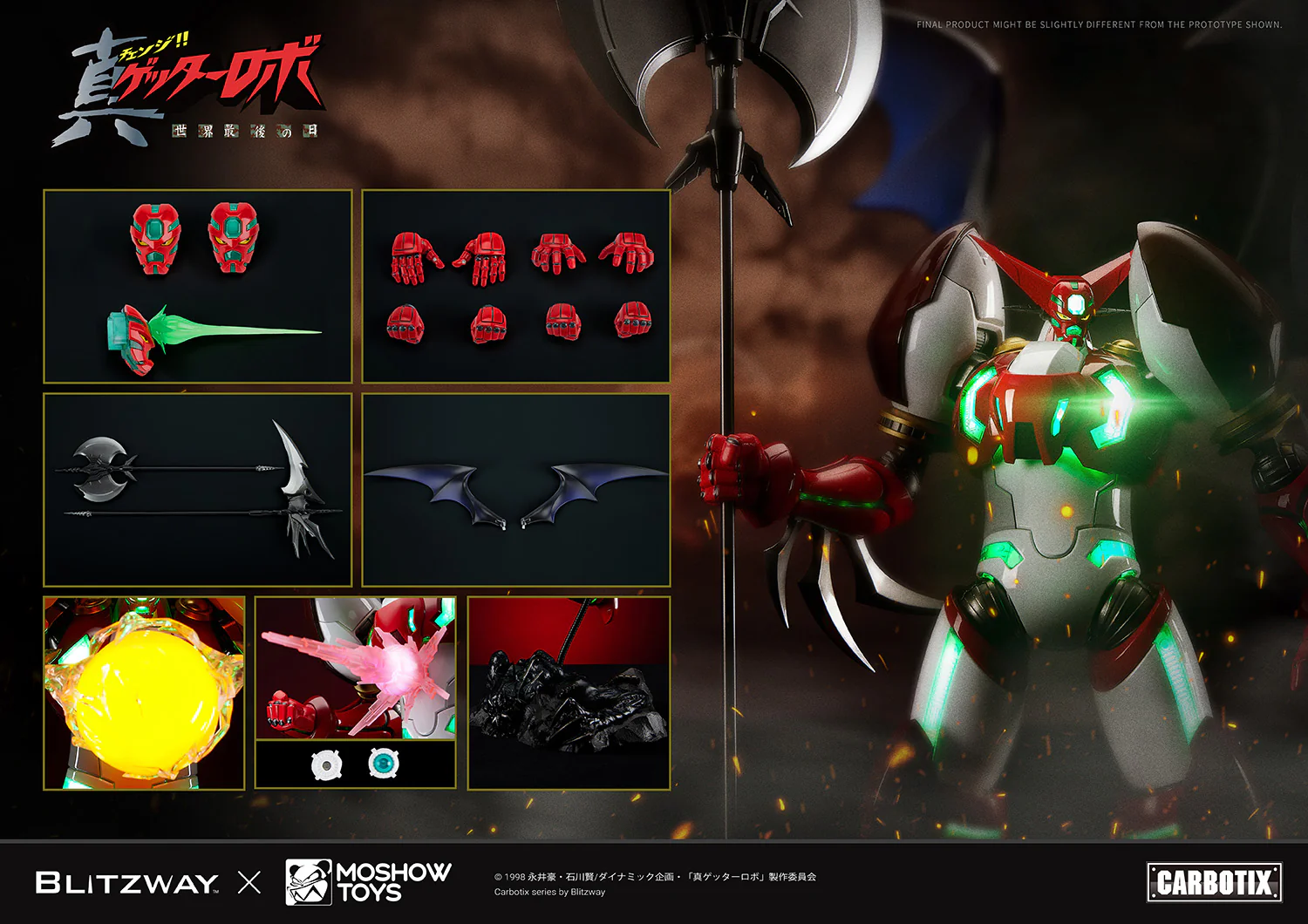 MOSHOWTOYS Carbotix Shin Getter 1 - Getter Robo Armageddon - Image 37
