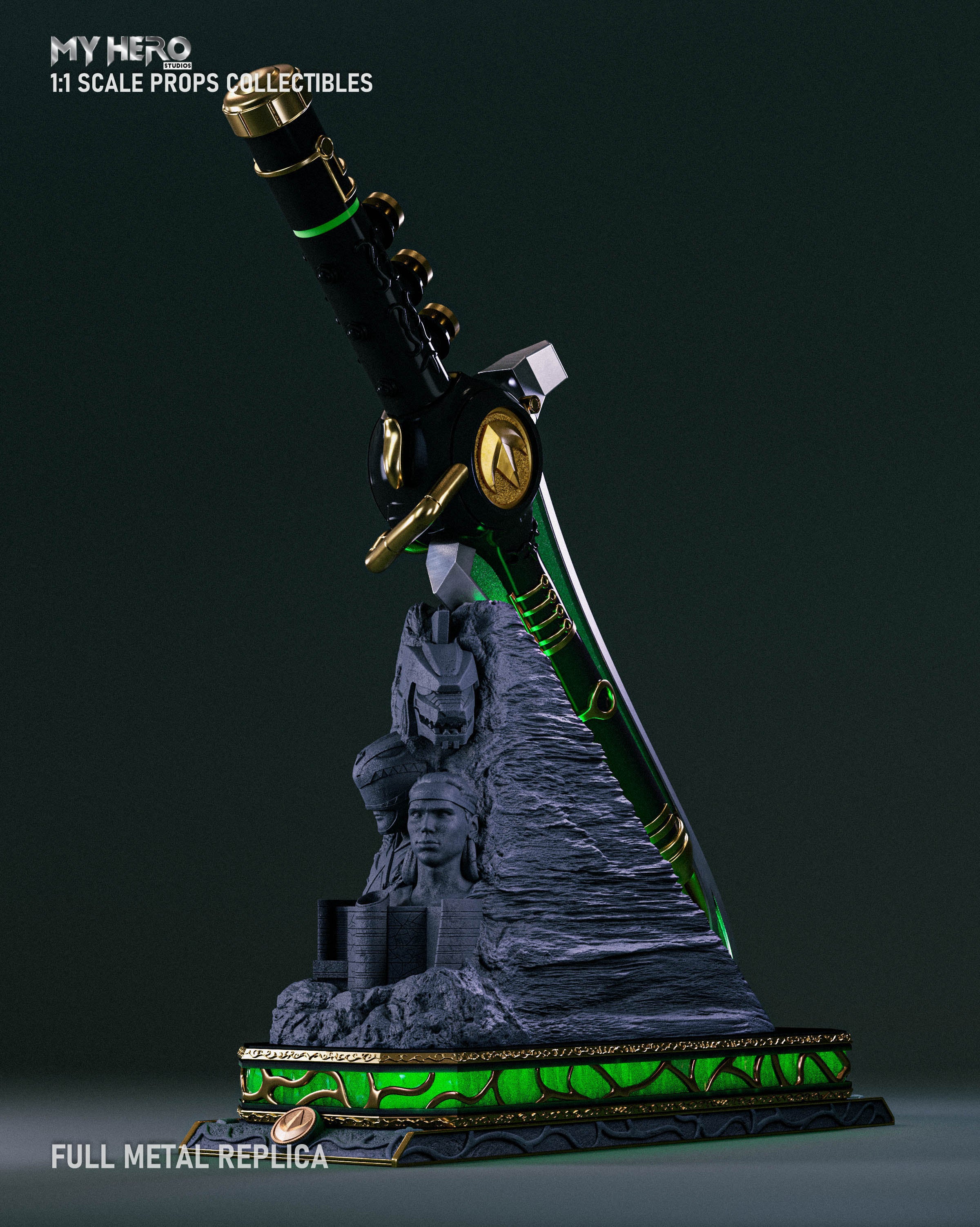 My Hero Studios 1:1 Scale Green Ranger Dragon Dagger - Image 10