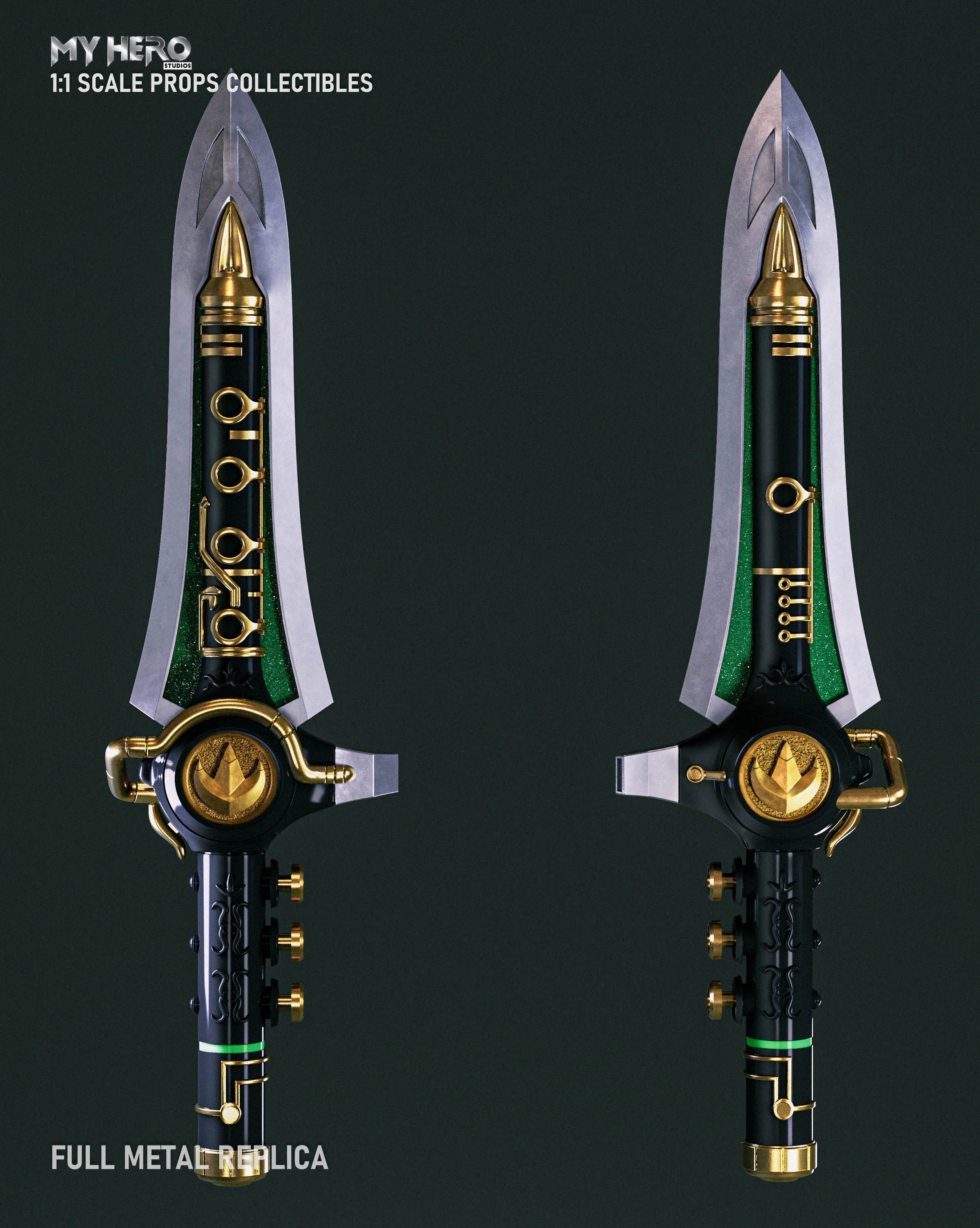 My Hero Studios 1:1 Scale Green Ranger Dragon Dagger - Image 4