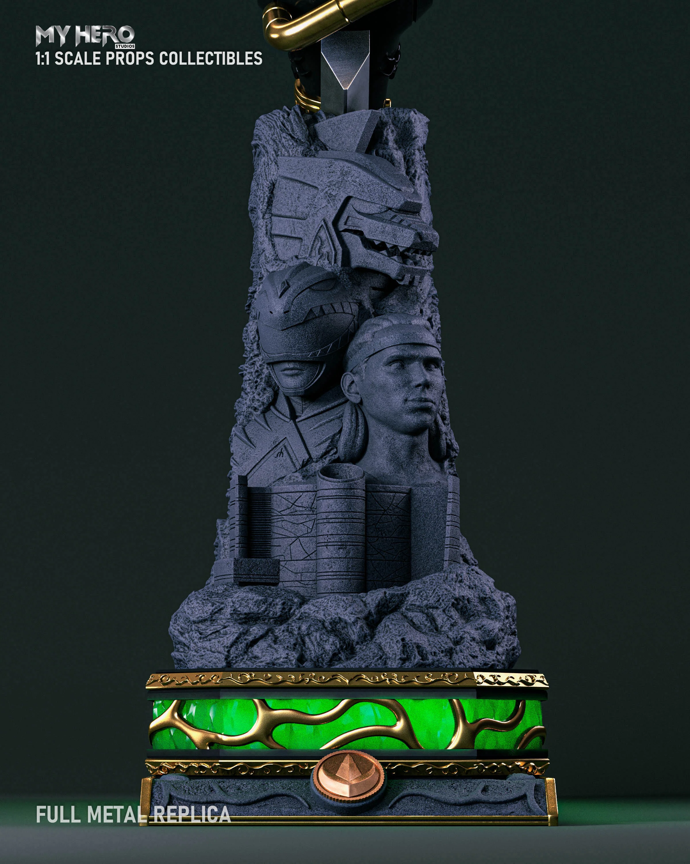 My Hero Studios 1:1 Scale Green Ranger Dragon Dagger - Image 5