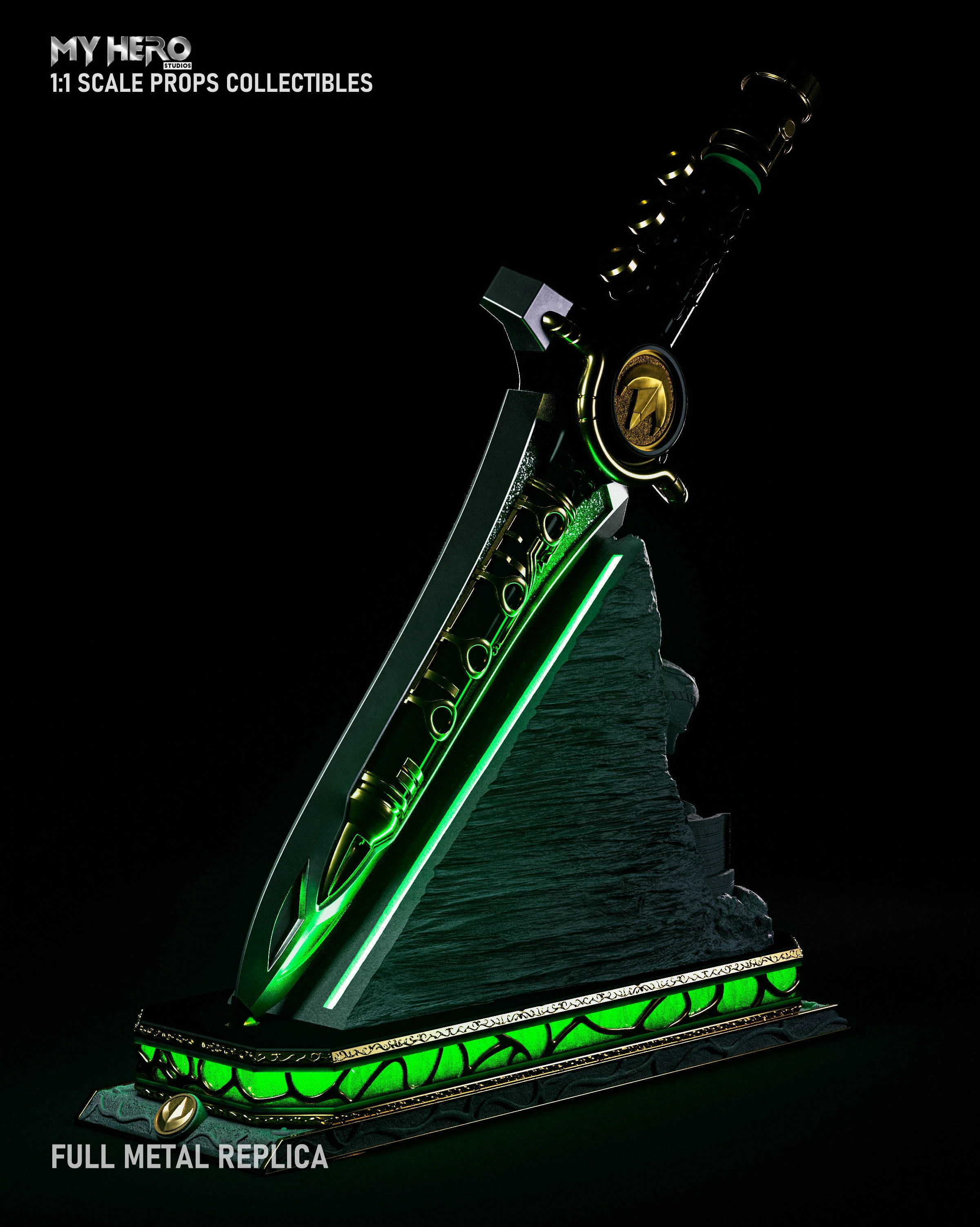 My Hero Studios 1:1 Scale Green Ranger Dragon Dagger - Image 6