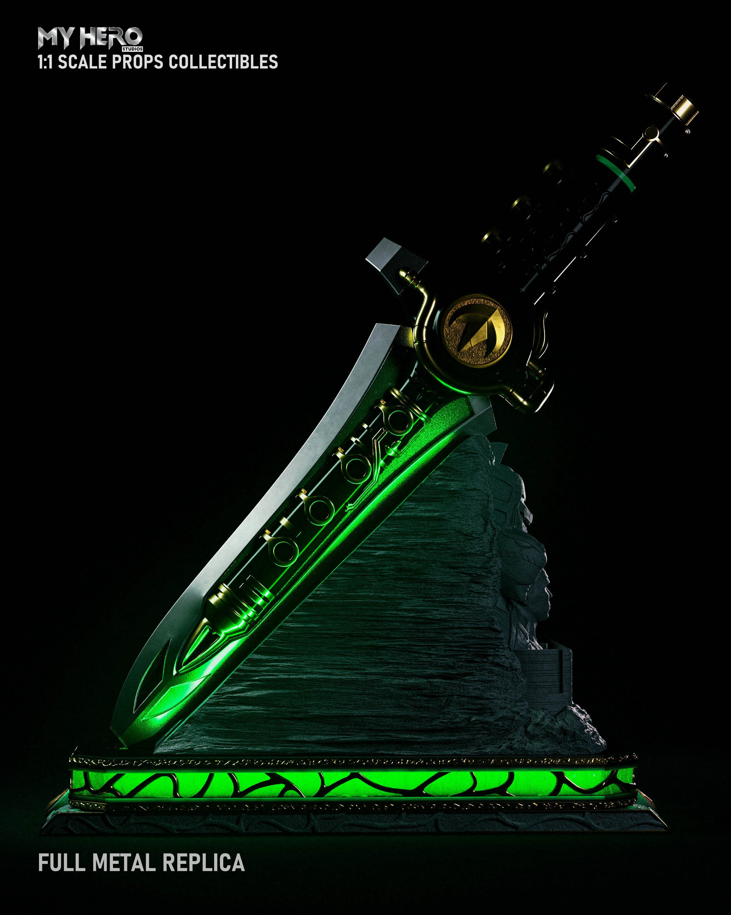 My Hero Studios 1:1 Scale Green Ranger Dragon Dagger - Image 8