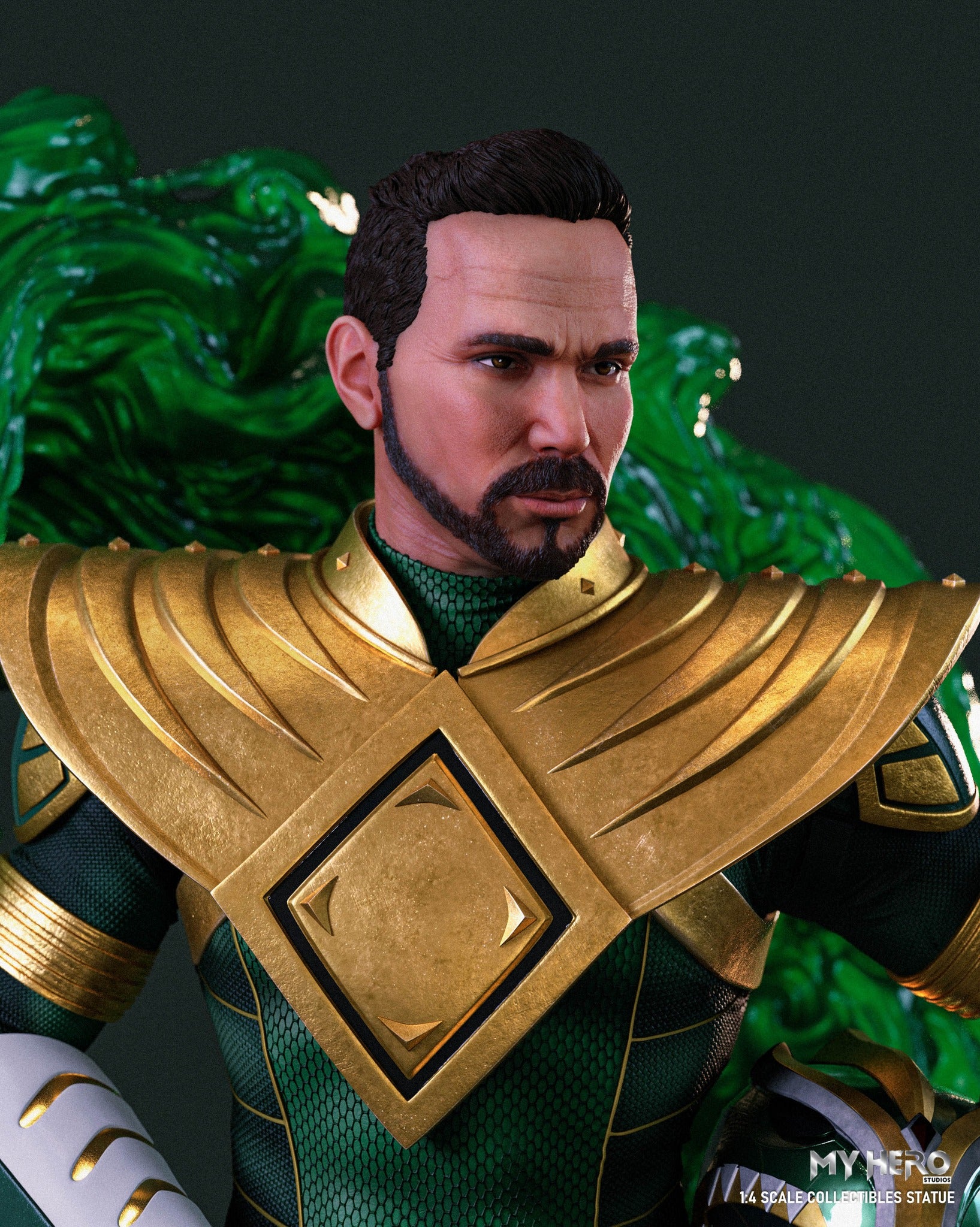My Hero Studios BITS Tribute Green Ranger 1/4 Scale Collectible Statue - Image 15