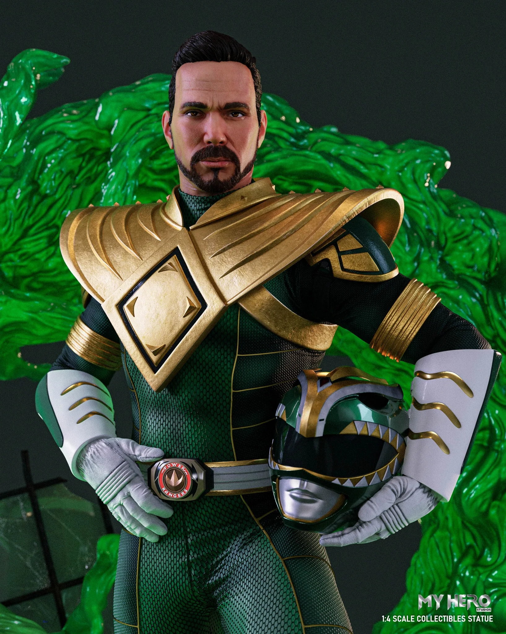 My Hero Studios BITS Tribute Green Ranger 1/4 Scale Collectible Statue - Image 2